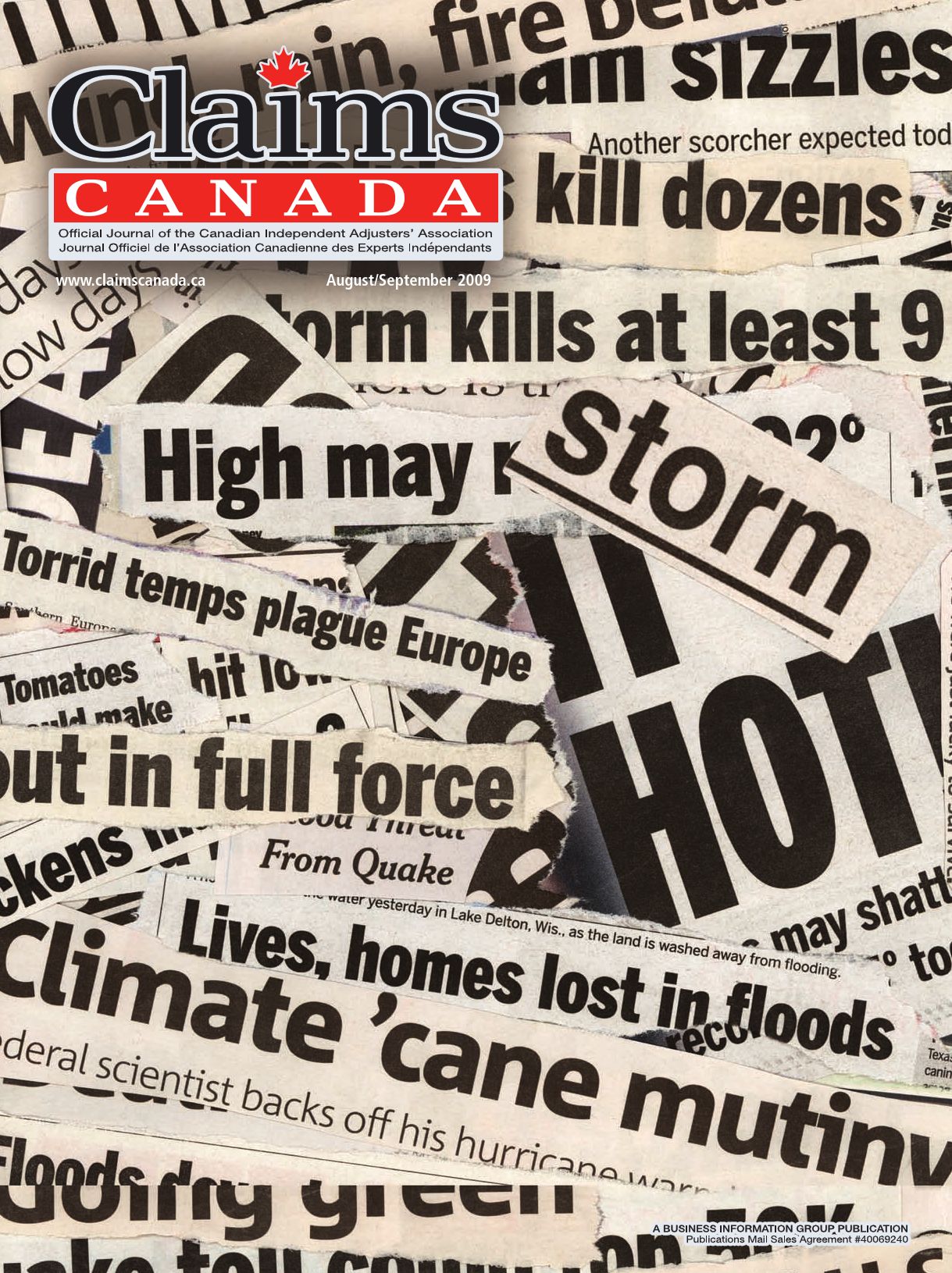 Claims Canada – August / September 2009