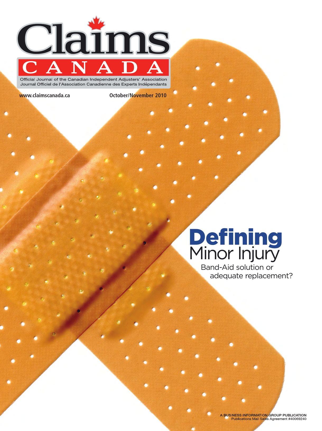 Claims Canada – October / November 2010