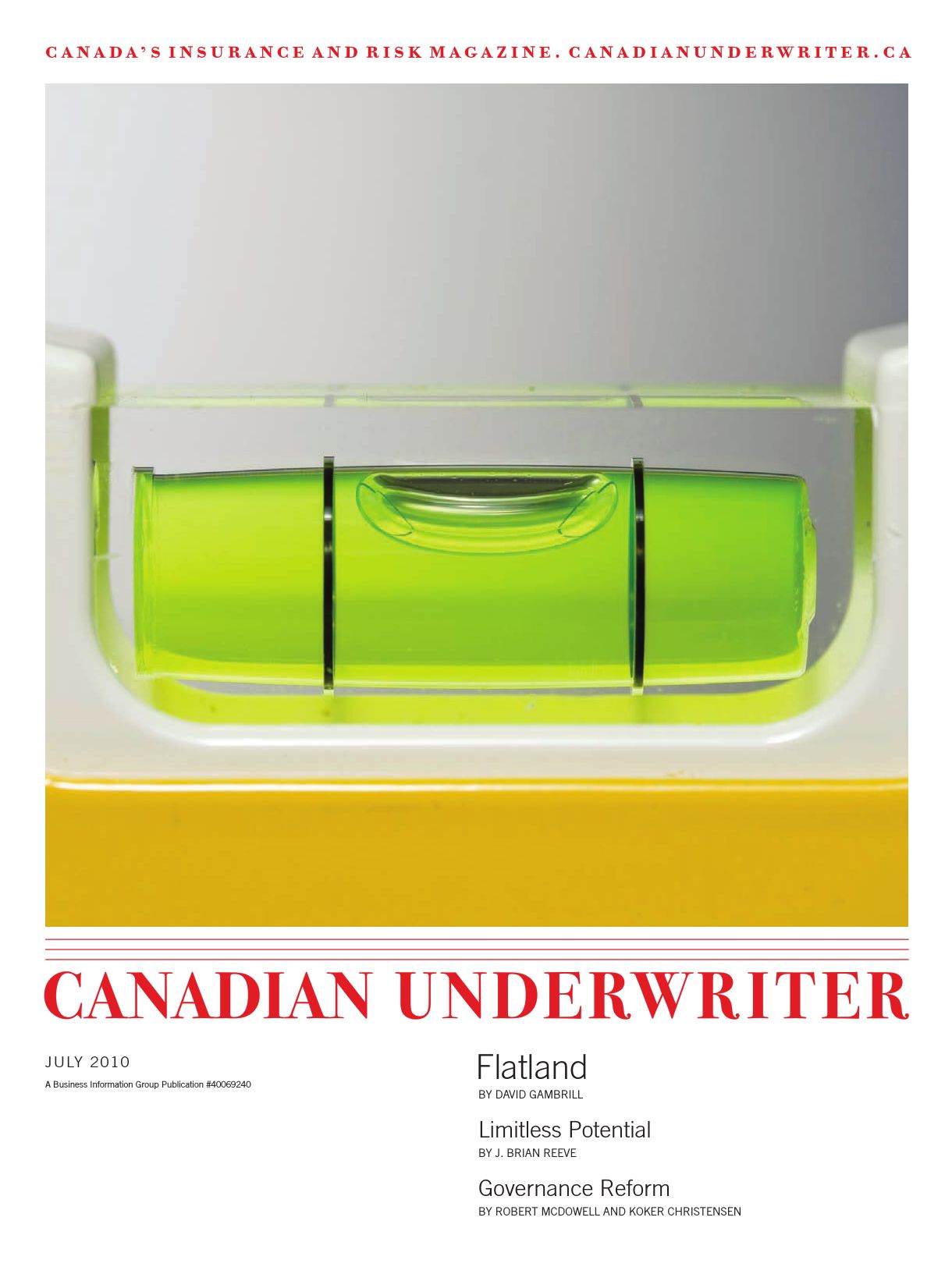 Canadian Underwriter – 1 juillet 2010