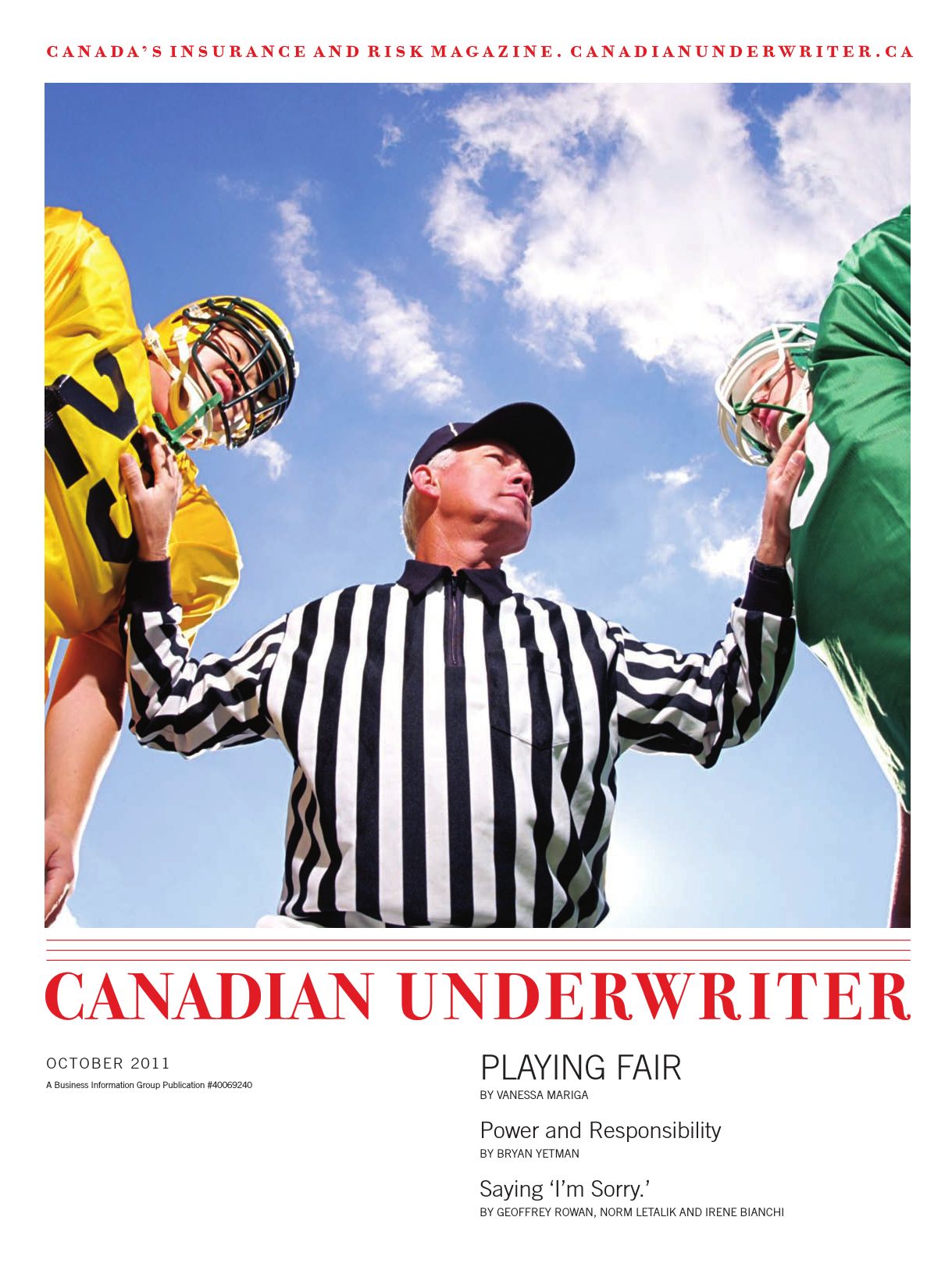 Canadian Underwriter – 1 octobre 2011