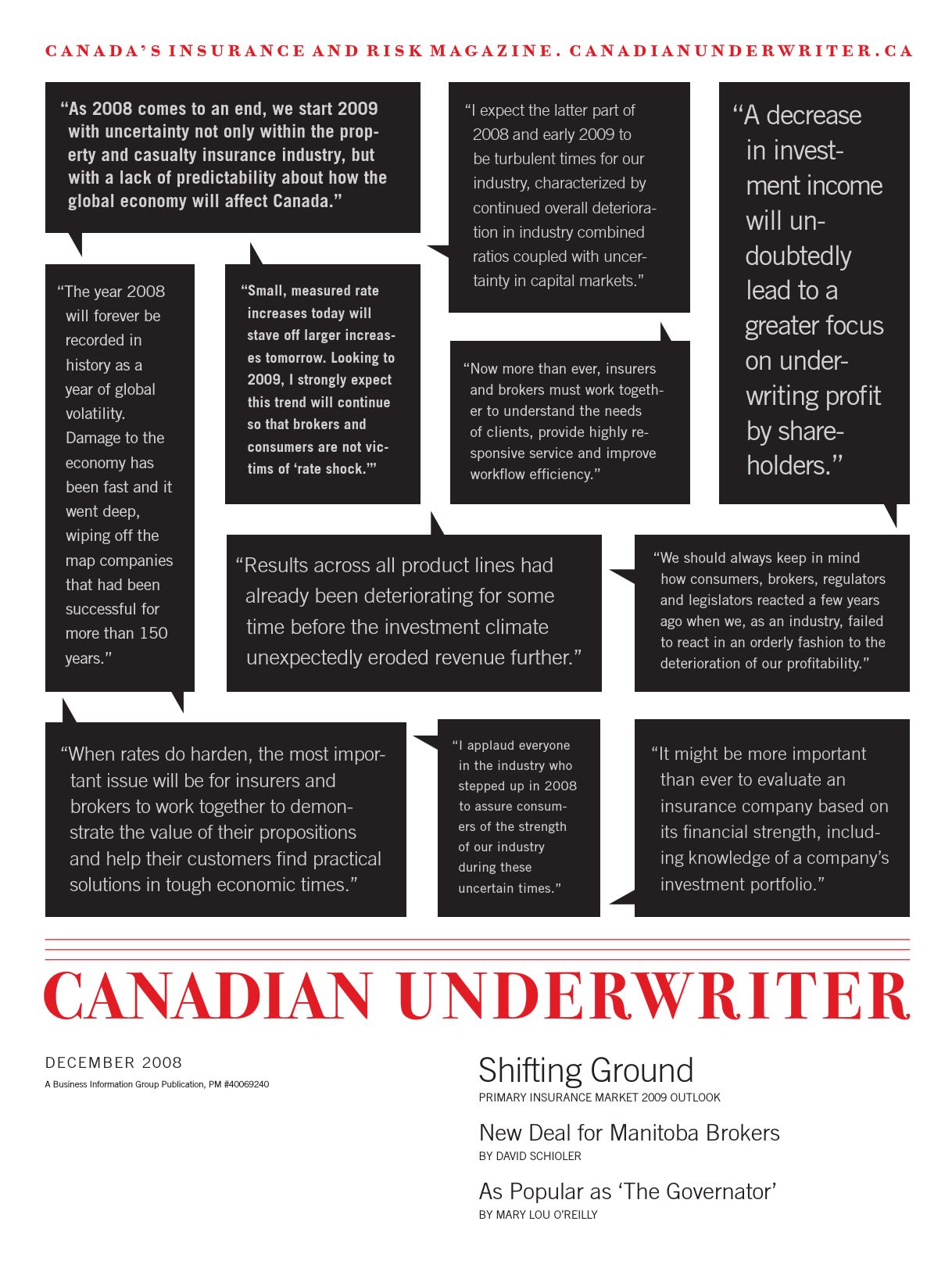 Canadian Underwriter – 1 décembre 2008