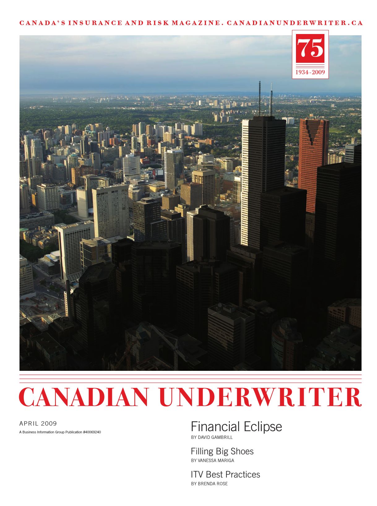 Canadian Underwriter – 1 avril 2009