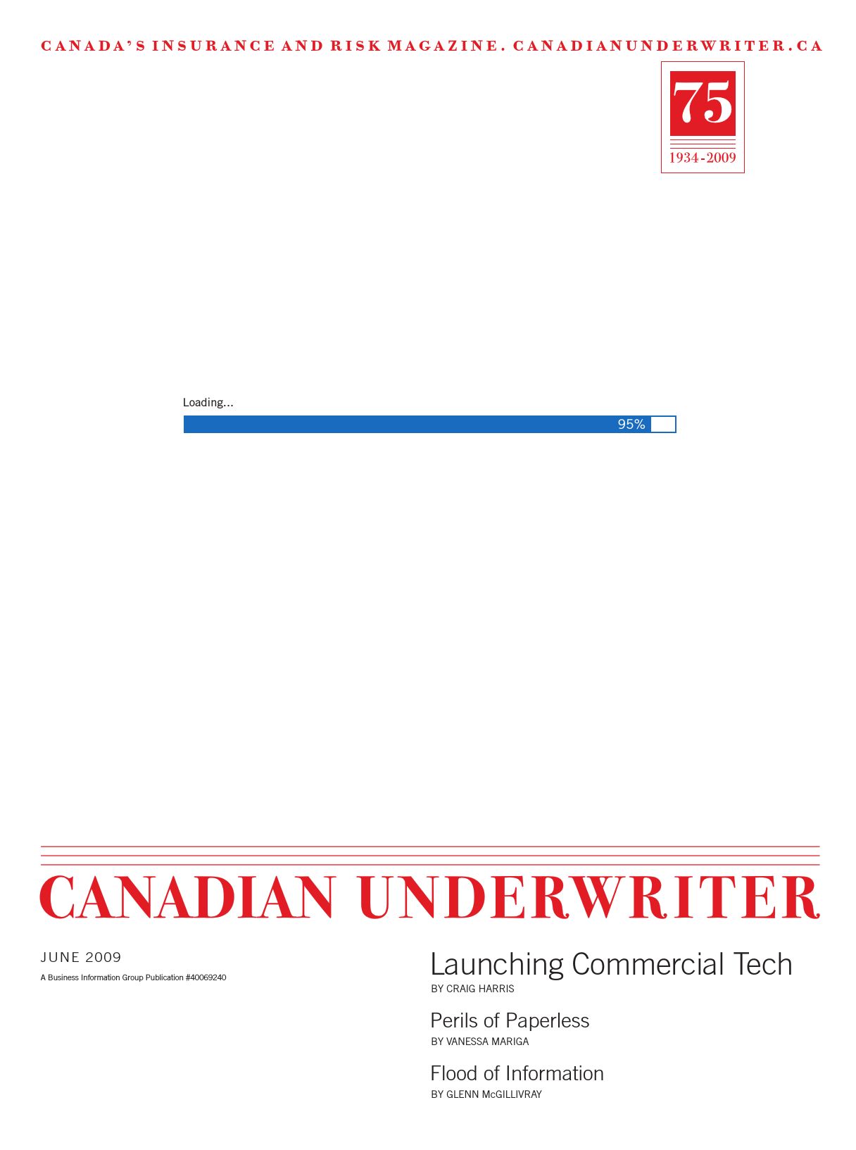 Canadian Underwriter – 1 juin 2009