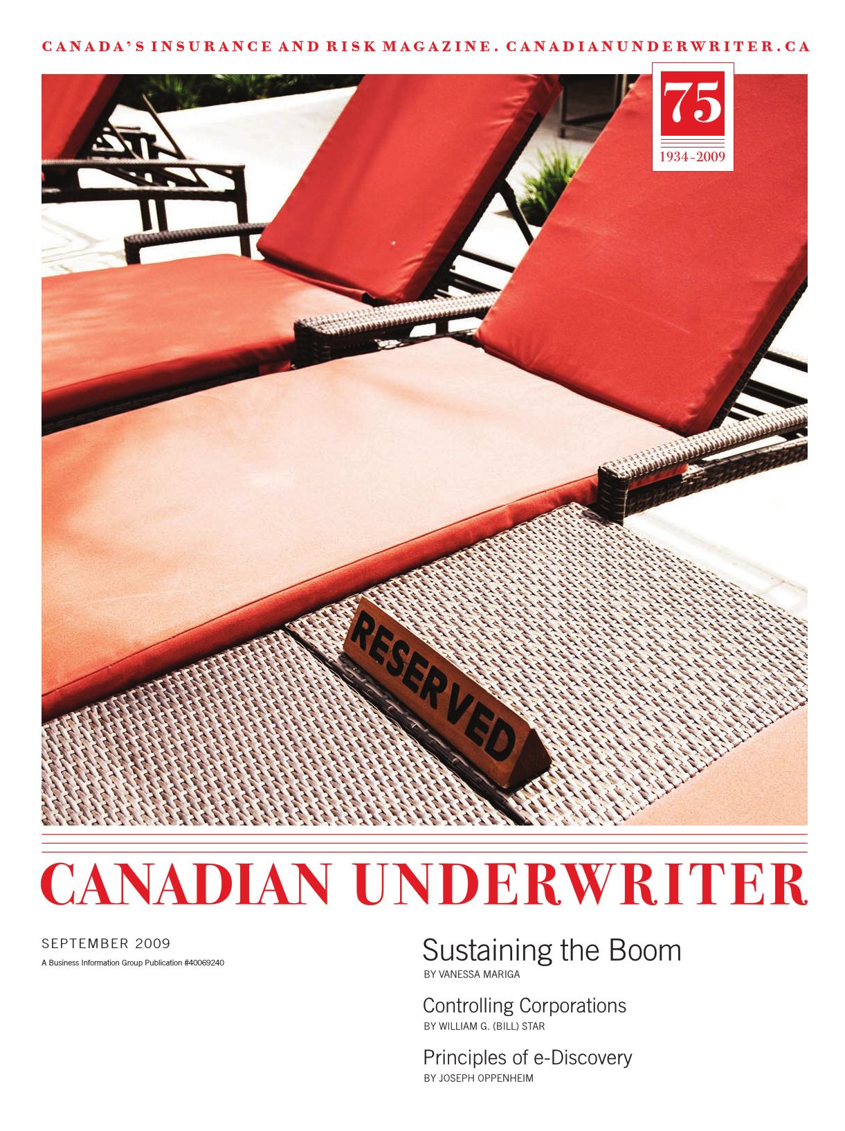 Canadian Underwriter – 1 septembre 2009