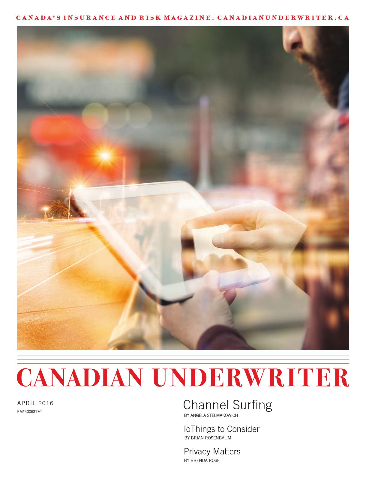 Canadian Underwriter – 1 avril 2016