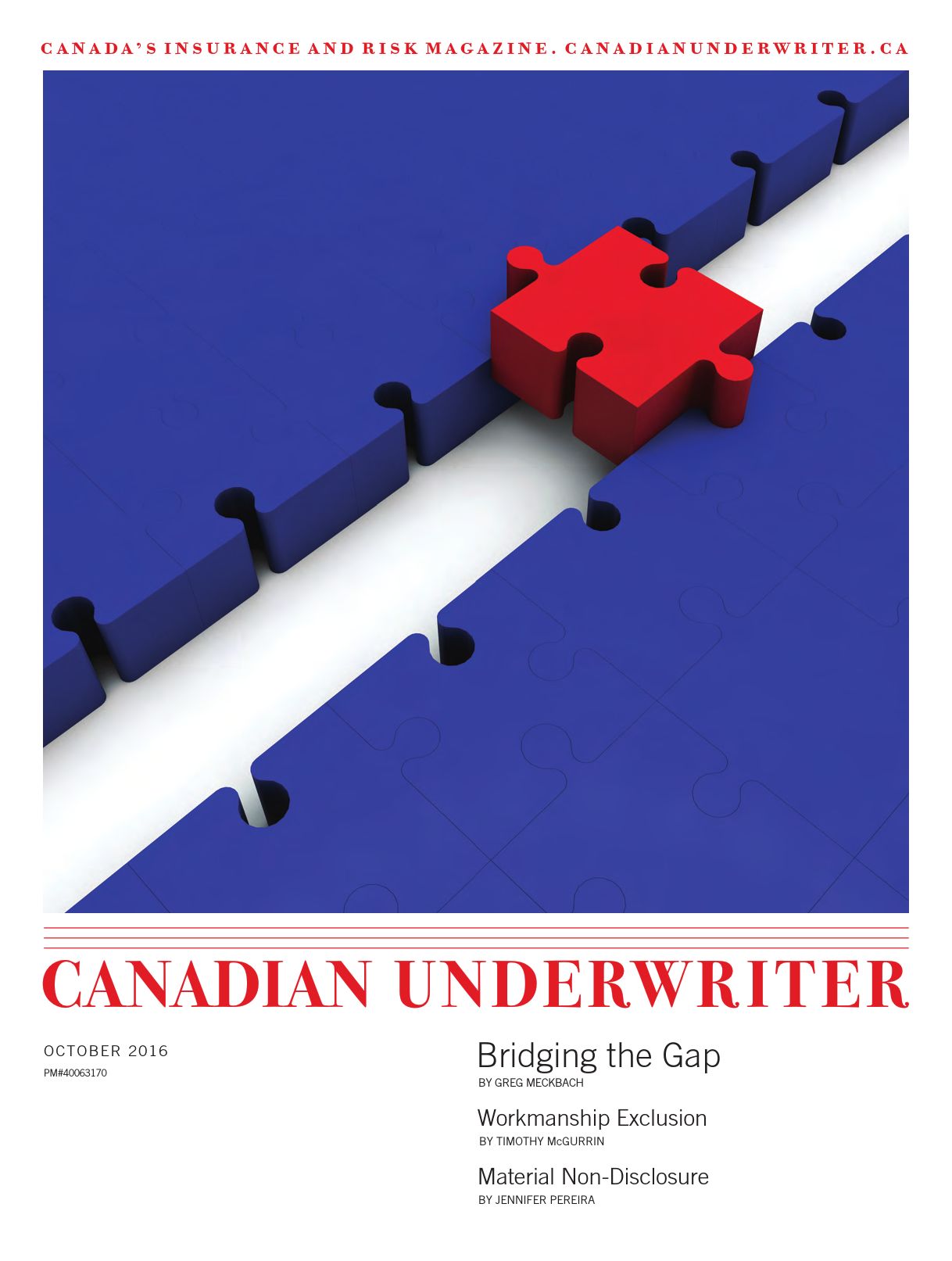 Canadian Underwriter – 1 octobre 2016