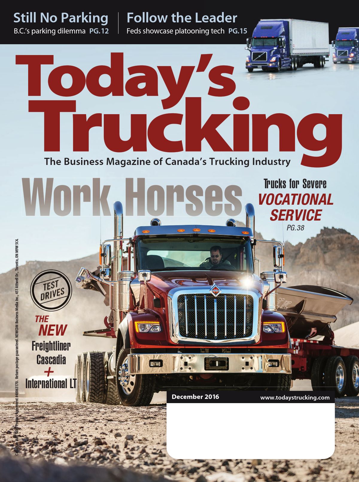 Today’s Trucking – 1 décembre 2016