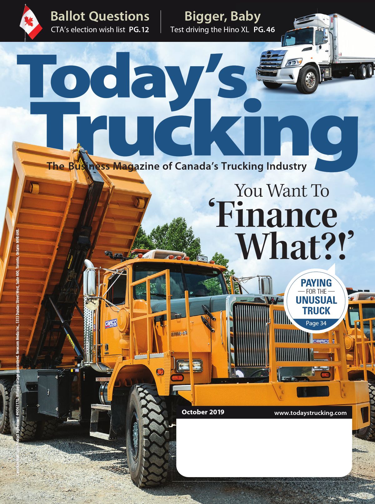 Today’s Trucking – 1 octobre 2019