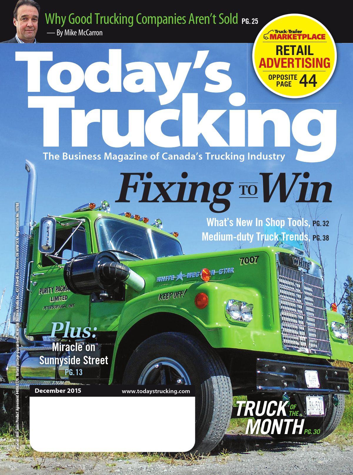 Today’s Trucking – December 2015