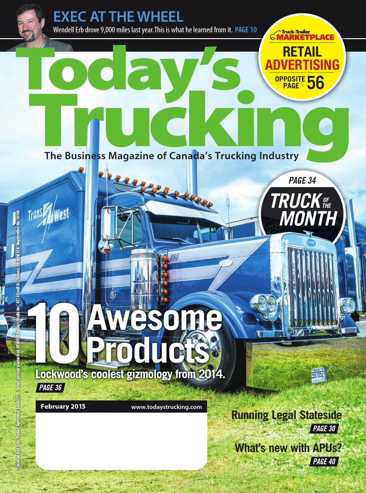 Today’s Trucking – February 2015