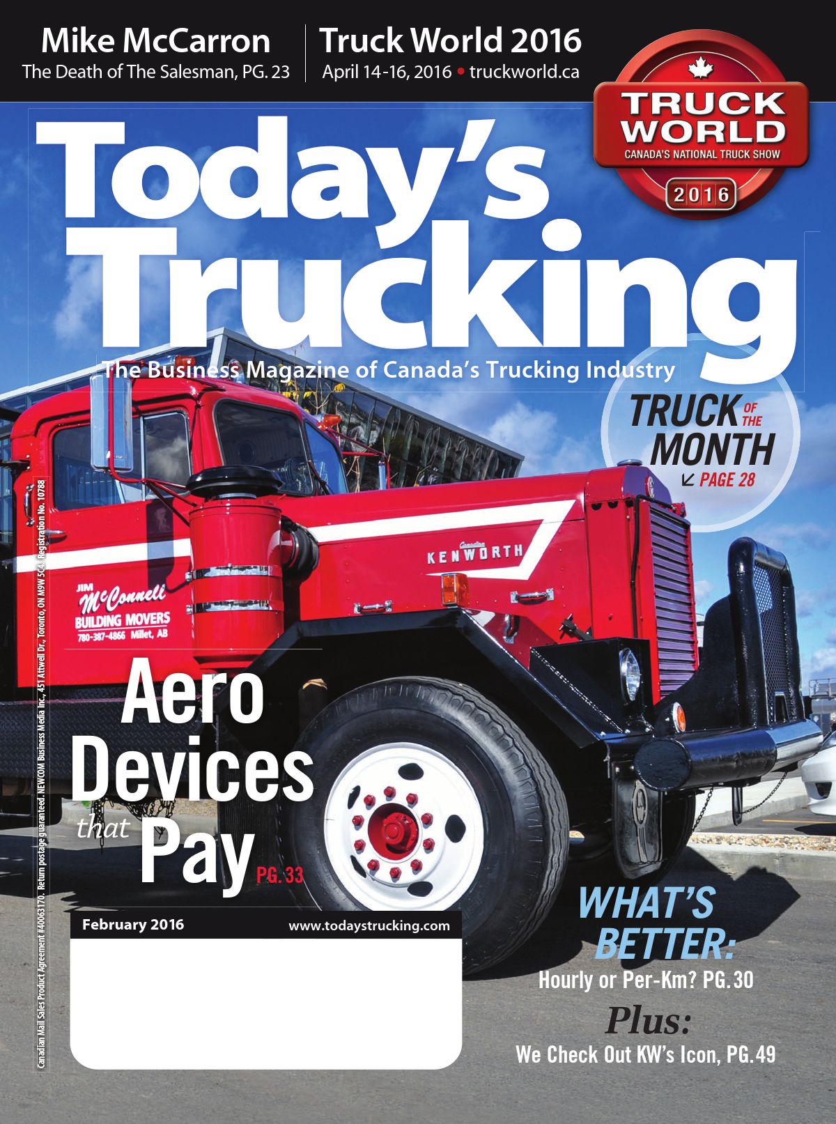 Today’s Trucking – February 2016