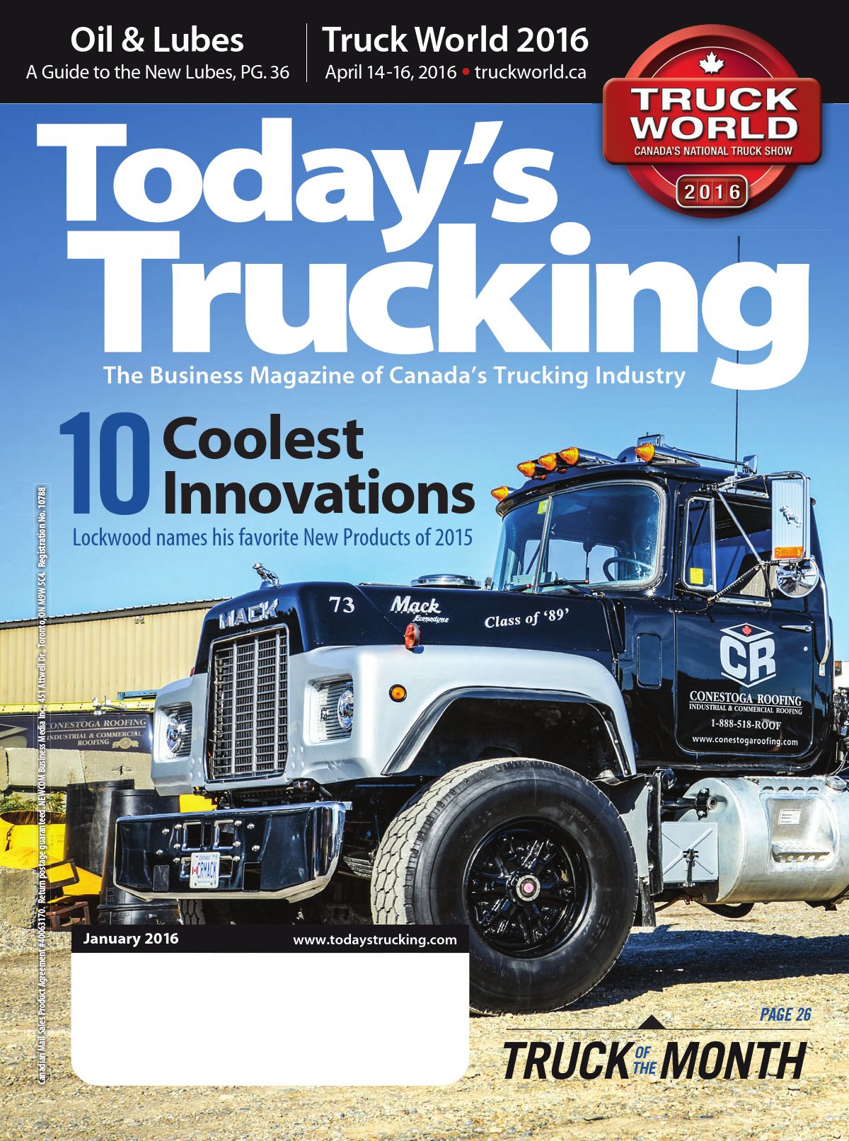 Today’s Trucking – January 2016