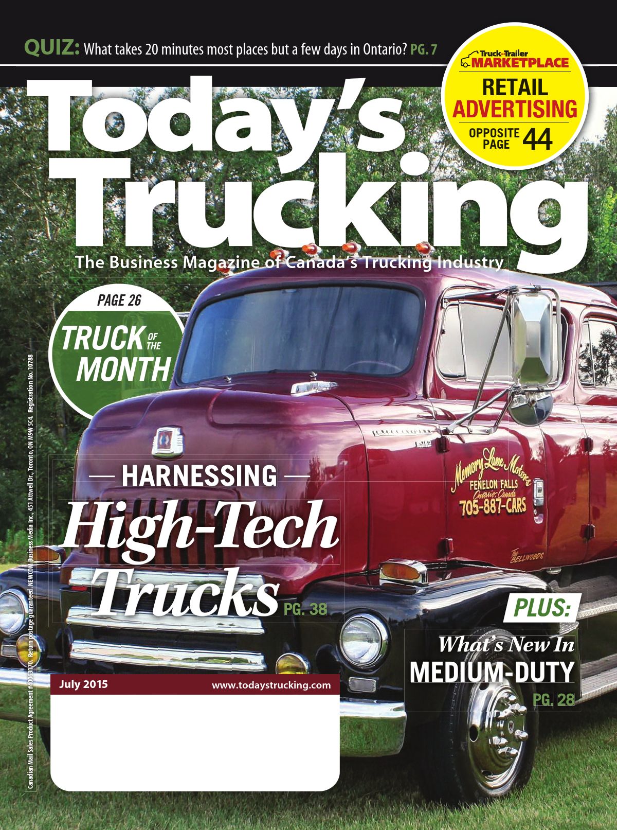 Today’s Trucking – July 2015