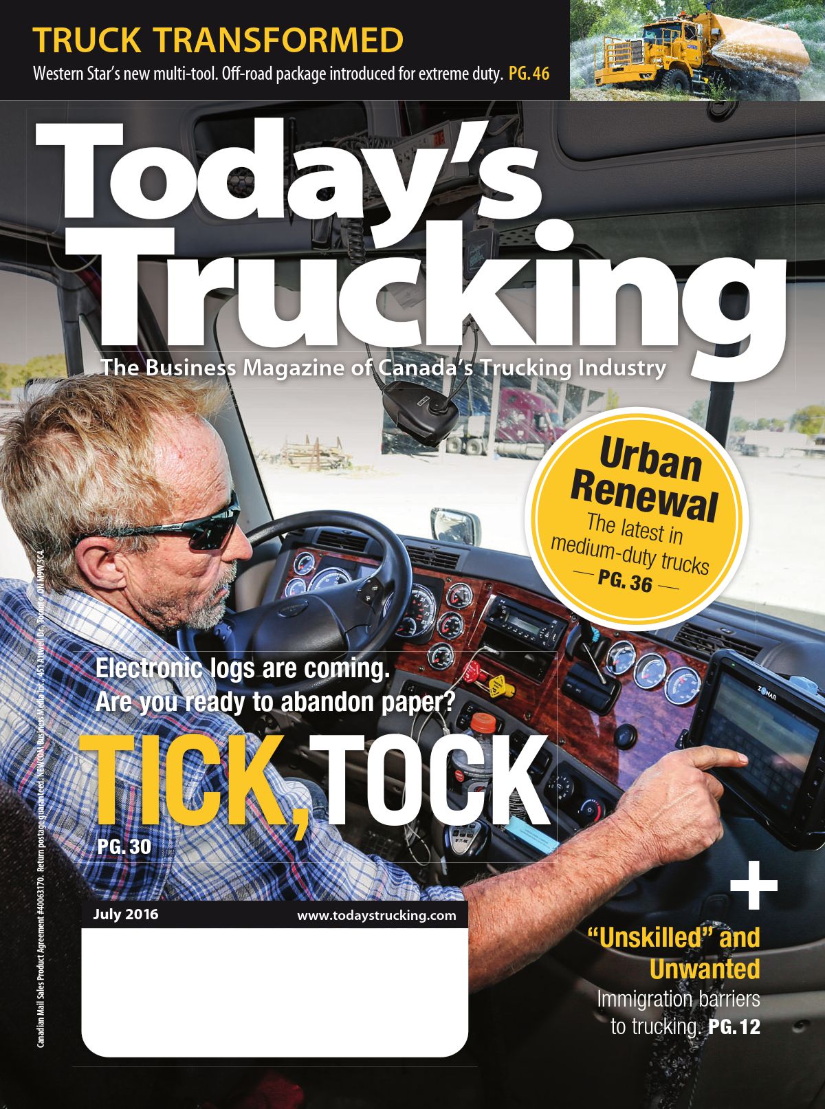 Today’s Trucking – July 2016