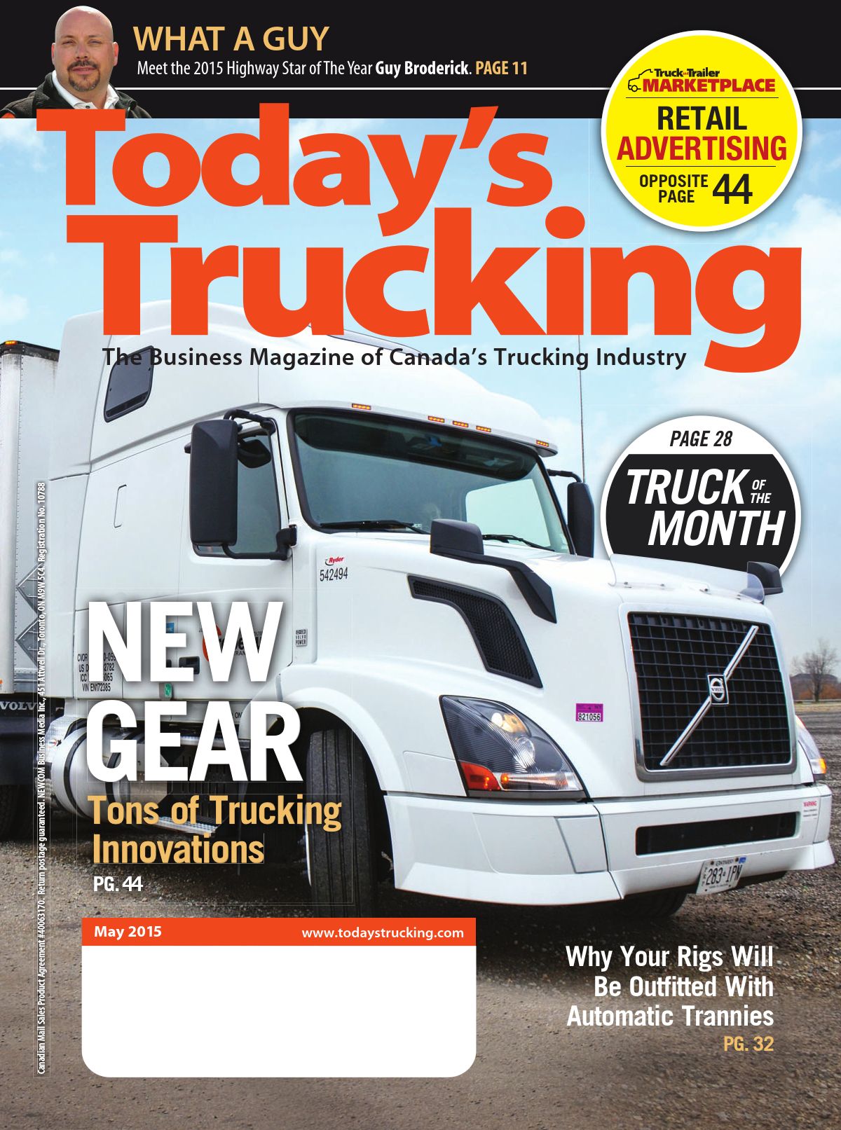 Today’s Trucking – May 2015