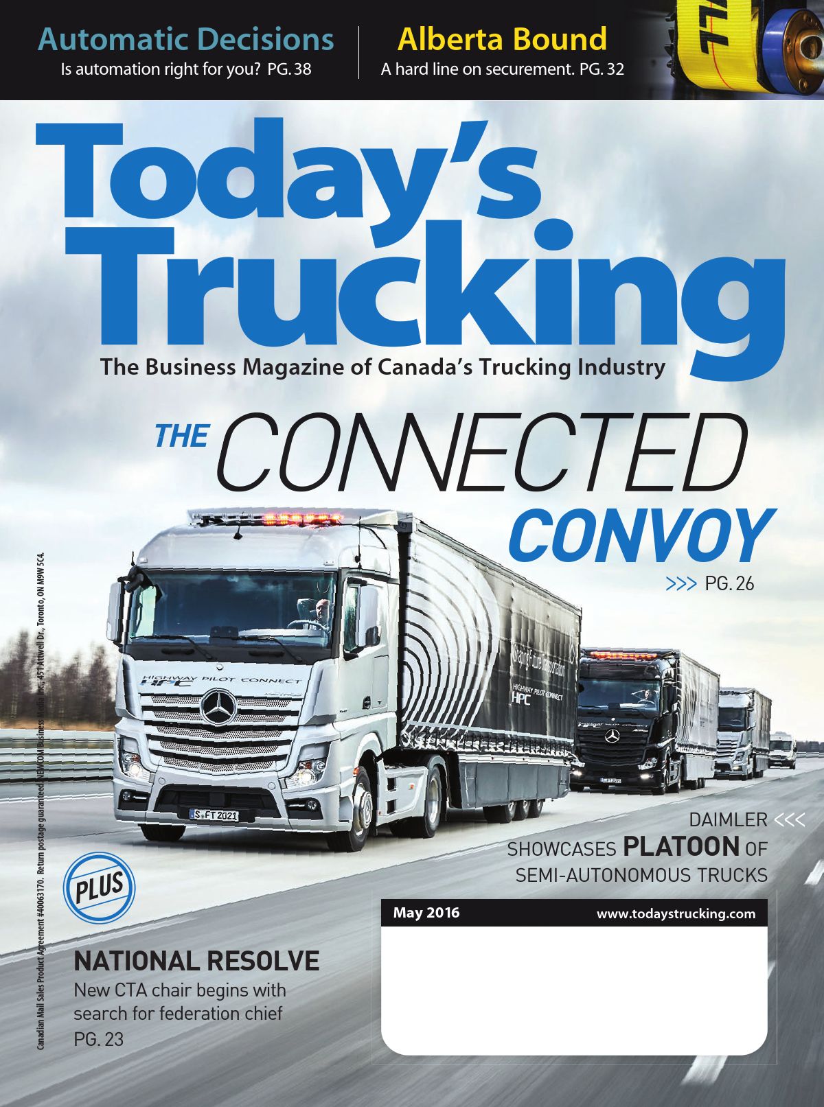 Today’s Trucking – May 2016