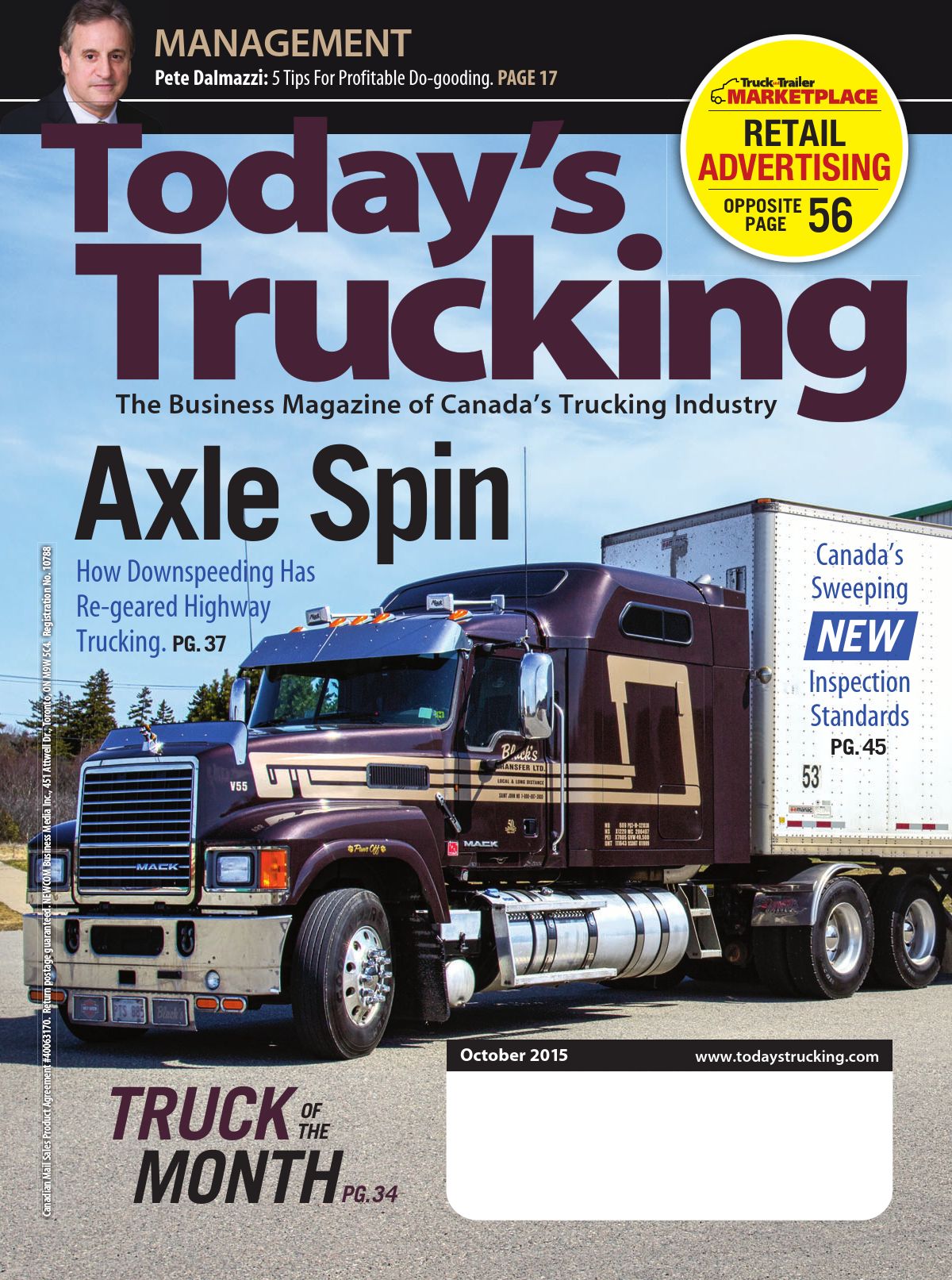 Today’s Trucking – October 2015