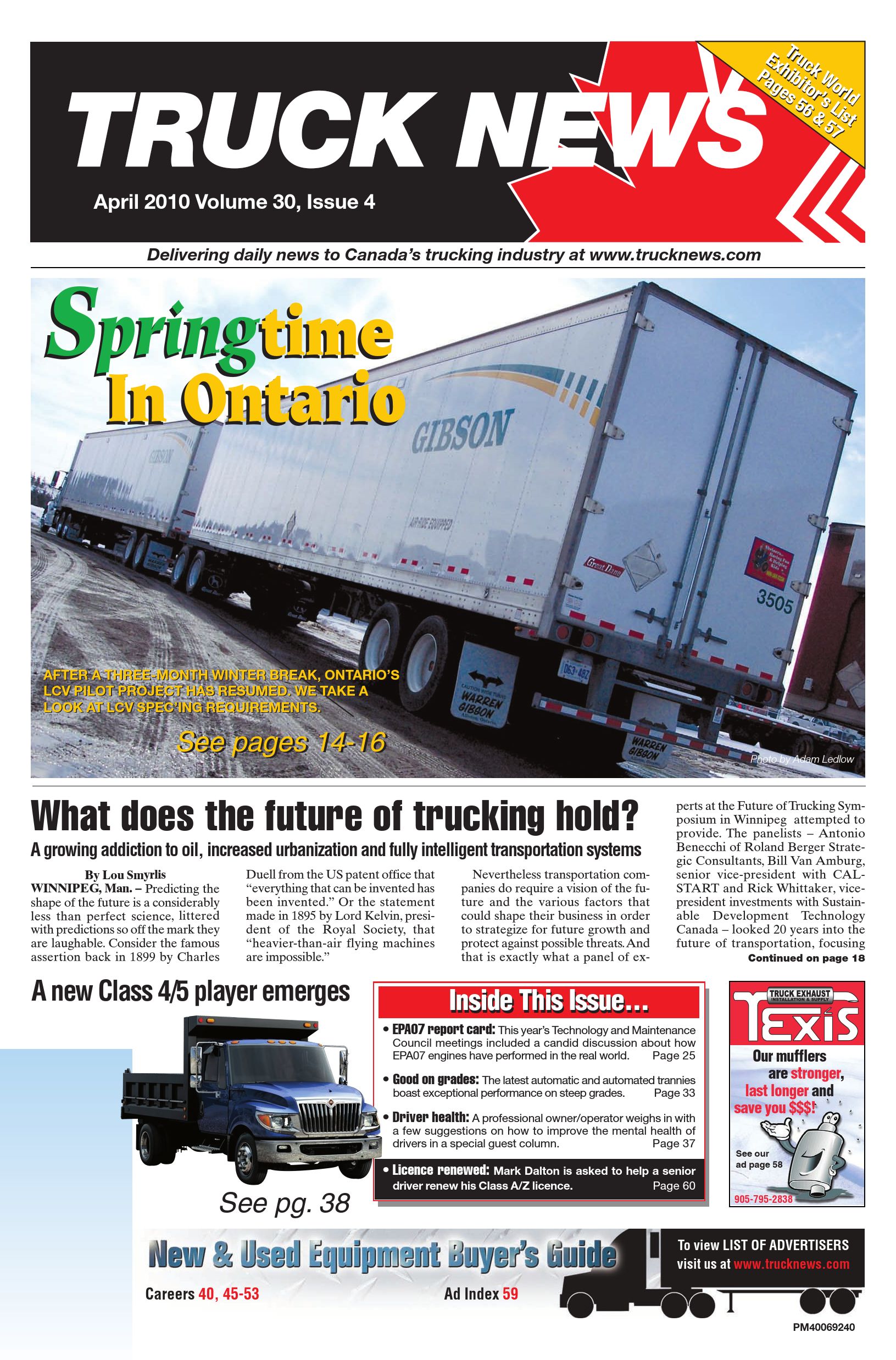 Truck News East – 1 avril 2010