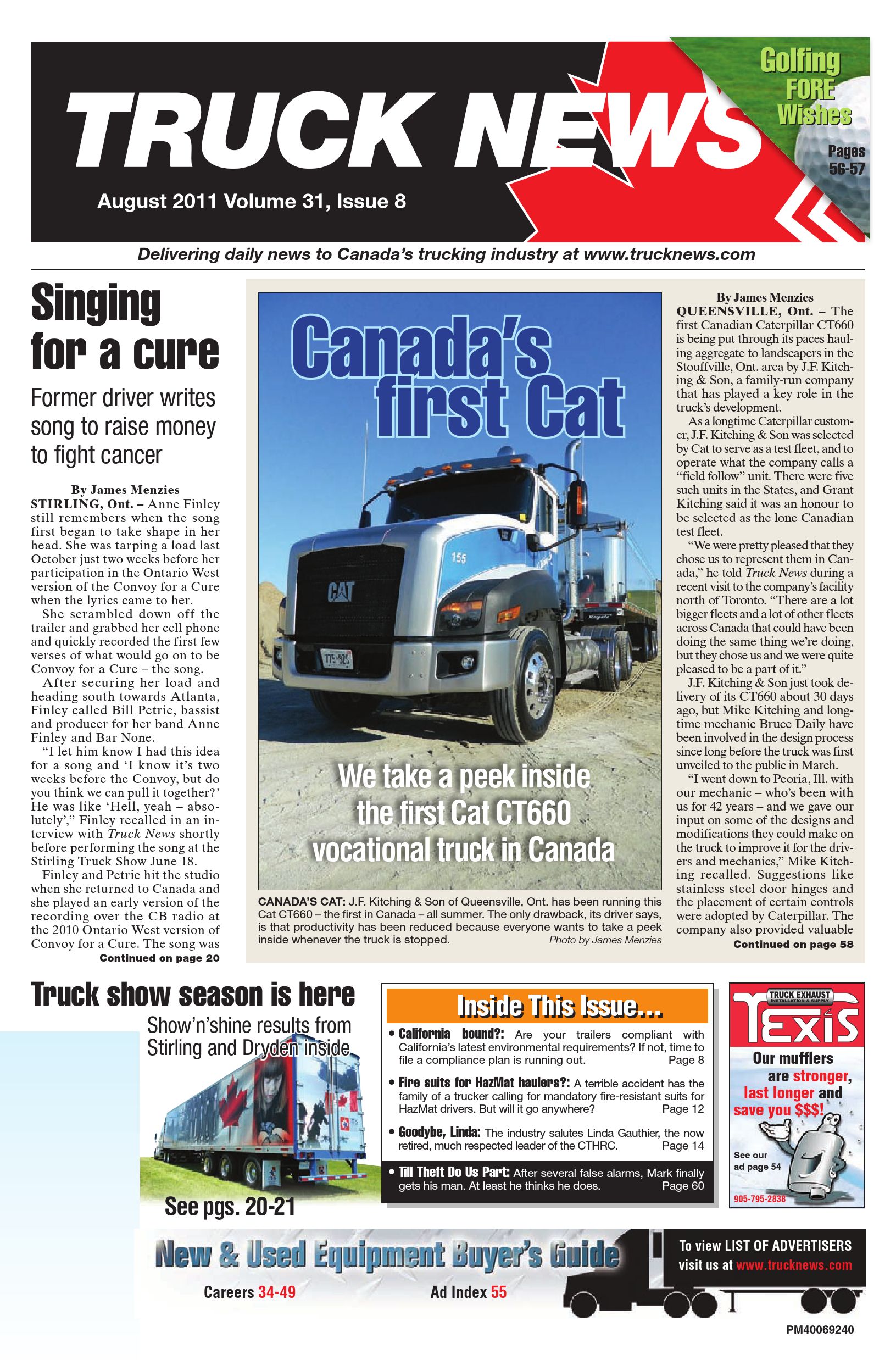 Truck News East – 1 août 2011