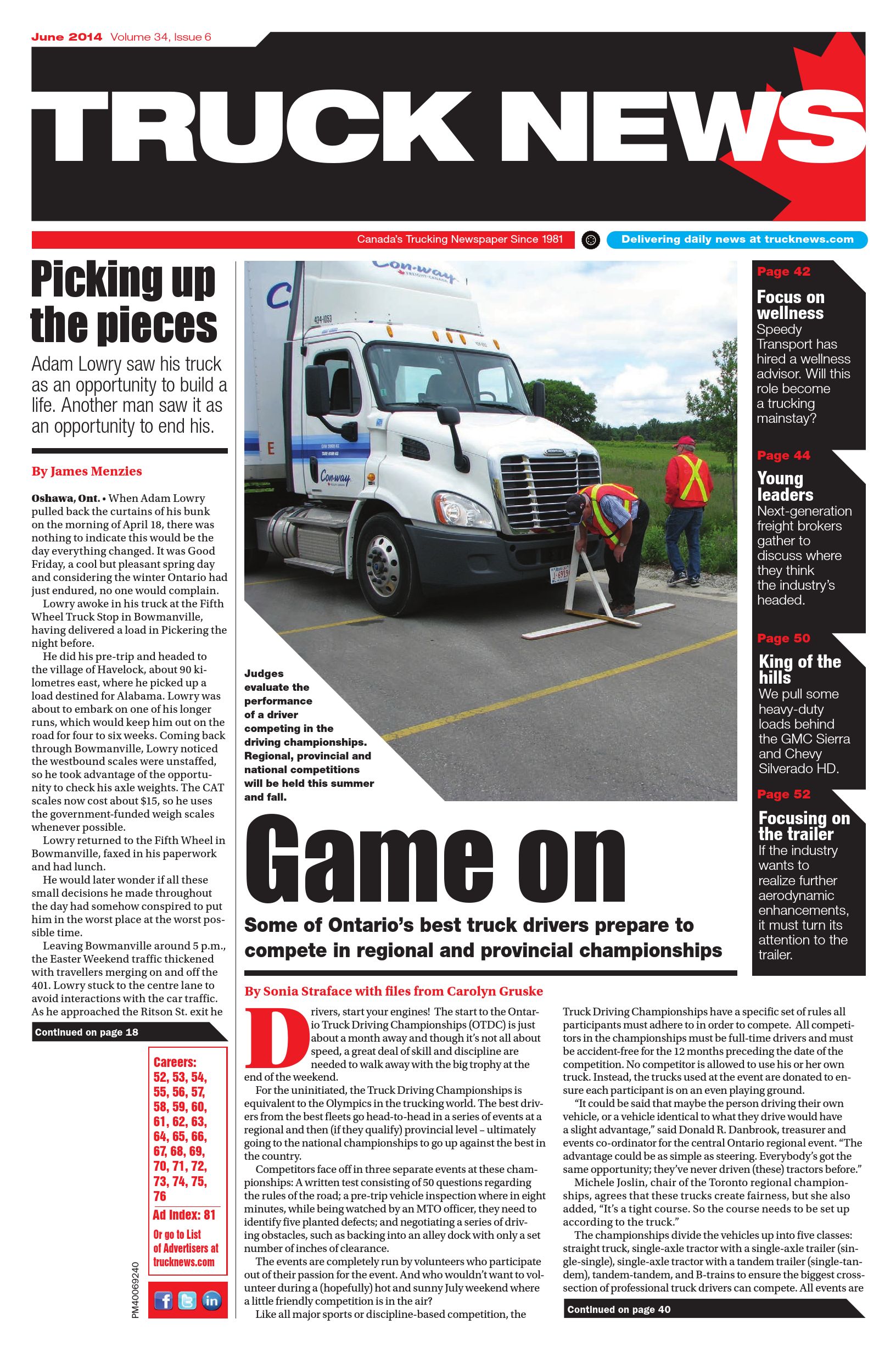 Truck News East – 1 juin 2014