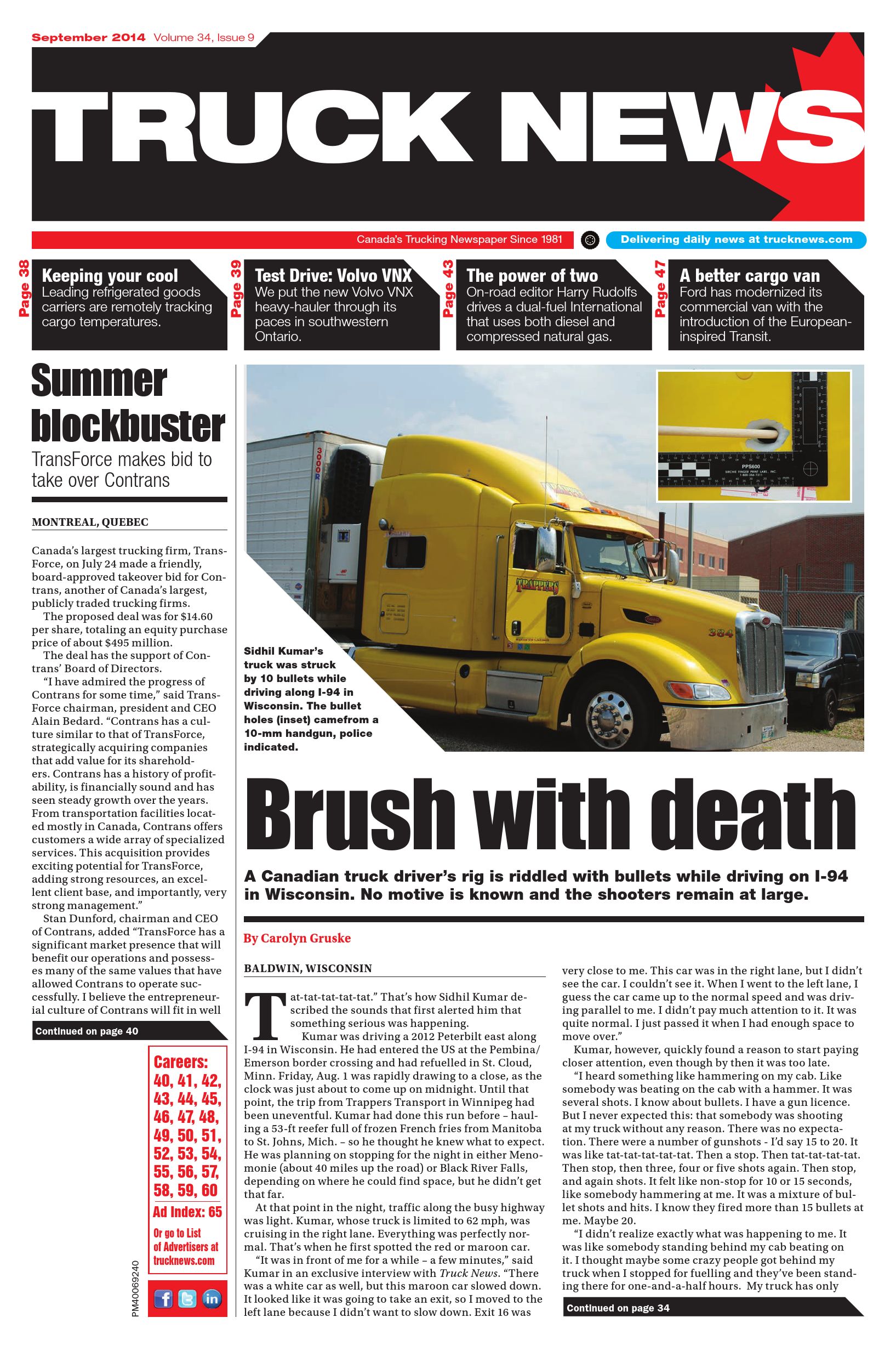 Truck News East – 1 septembre 2014