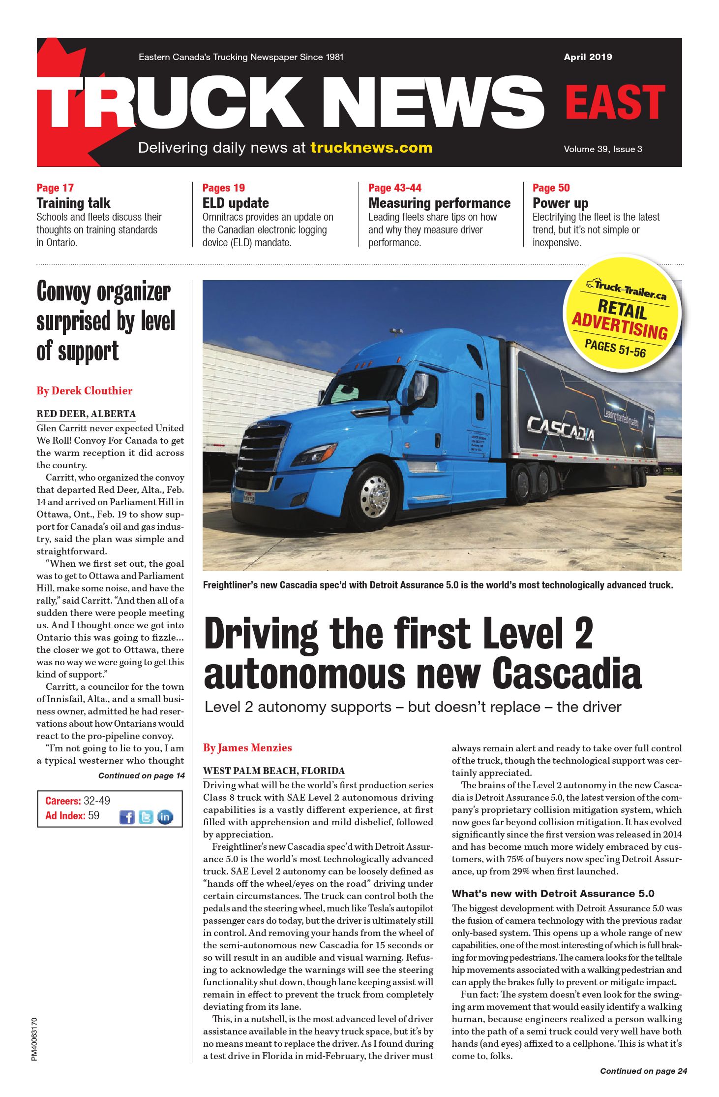 Truck News East – 1 avril 2019