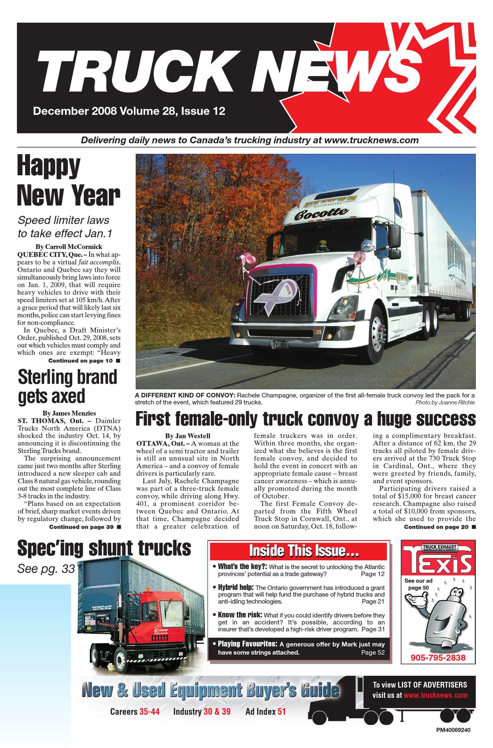 Truck News East – December 2008