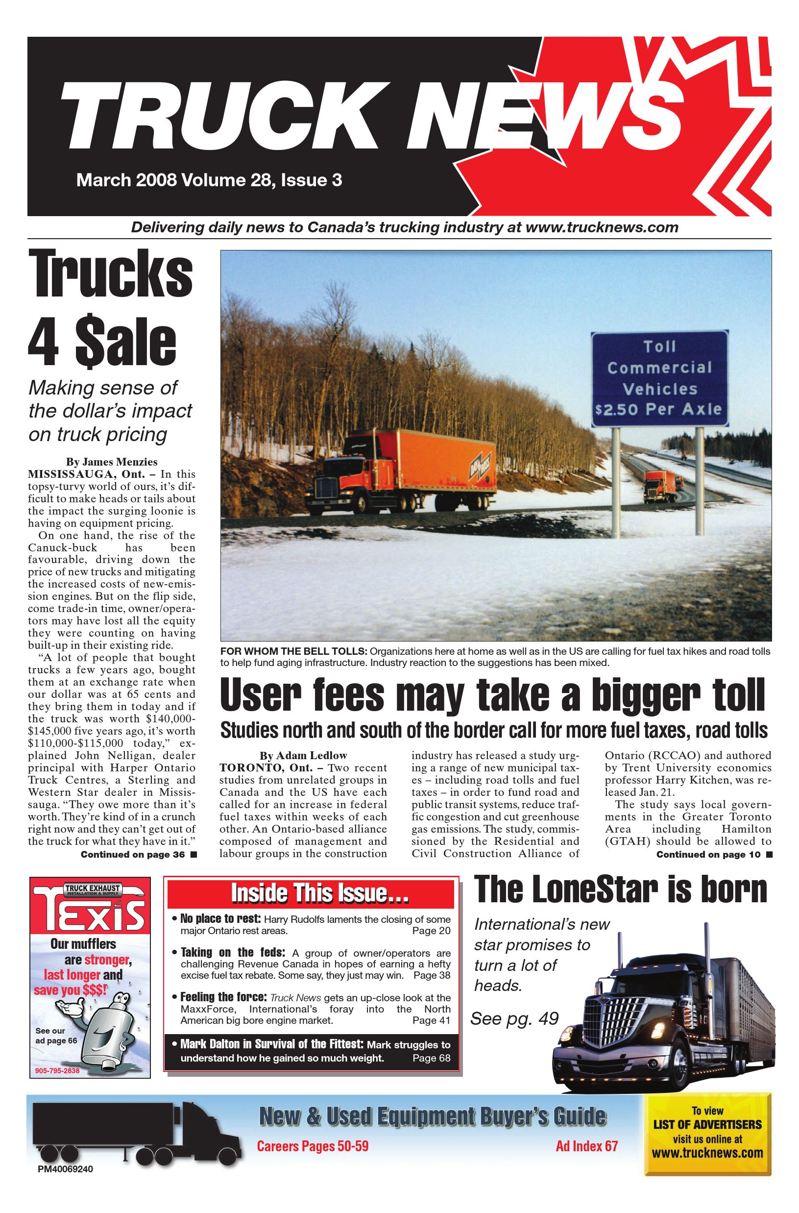 Truck News East – Mars 2008