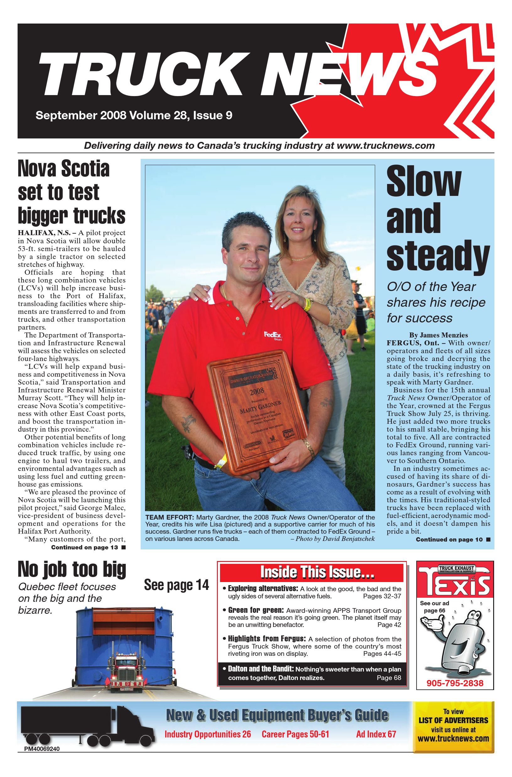 Truck News East – September 2008