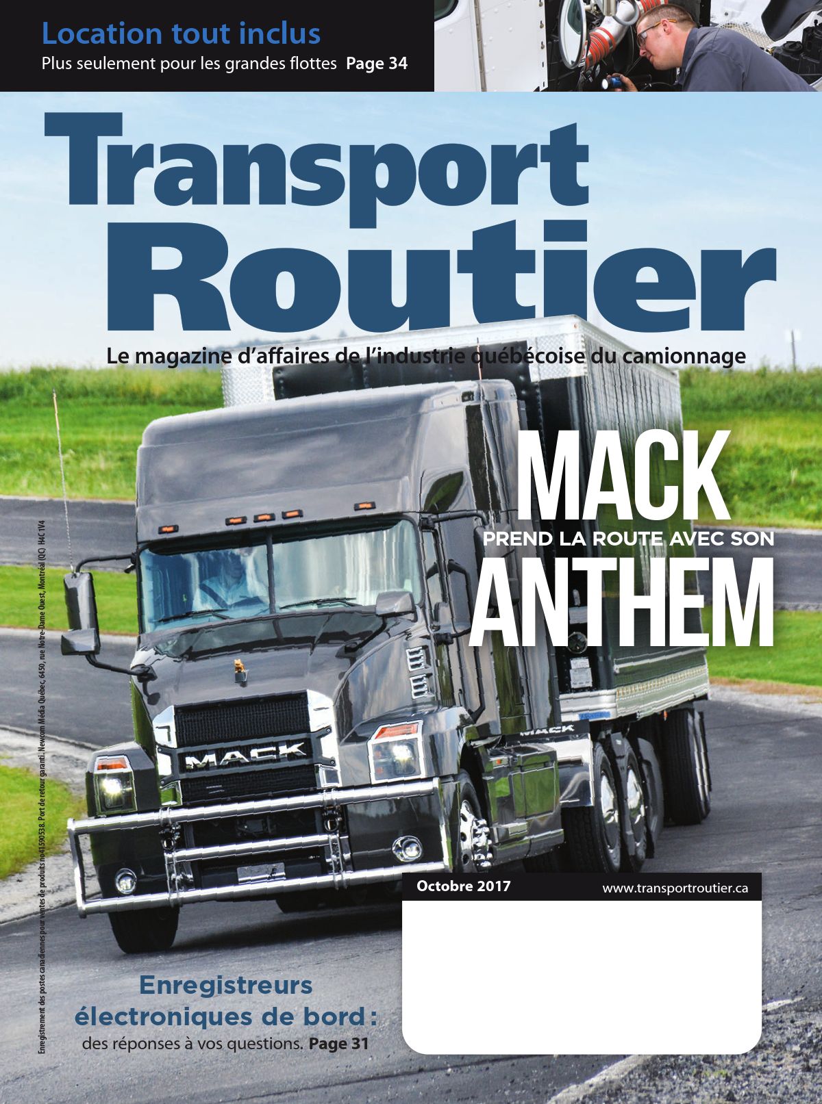 Transport routier – 1 octobre 2017