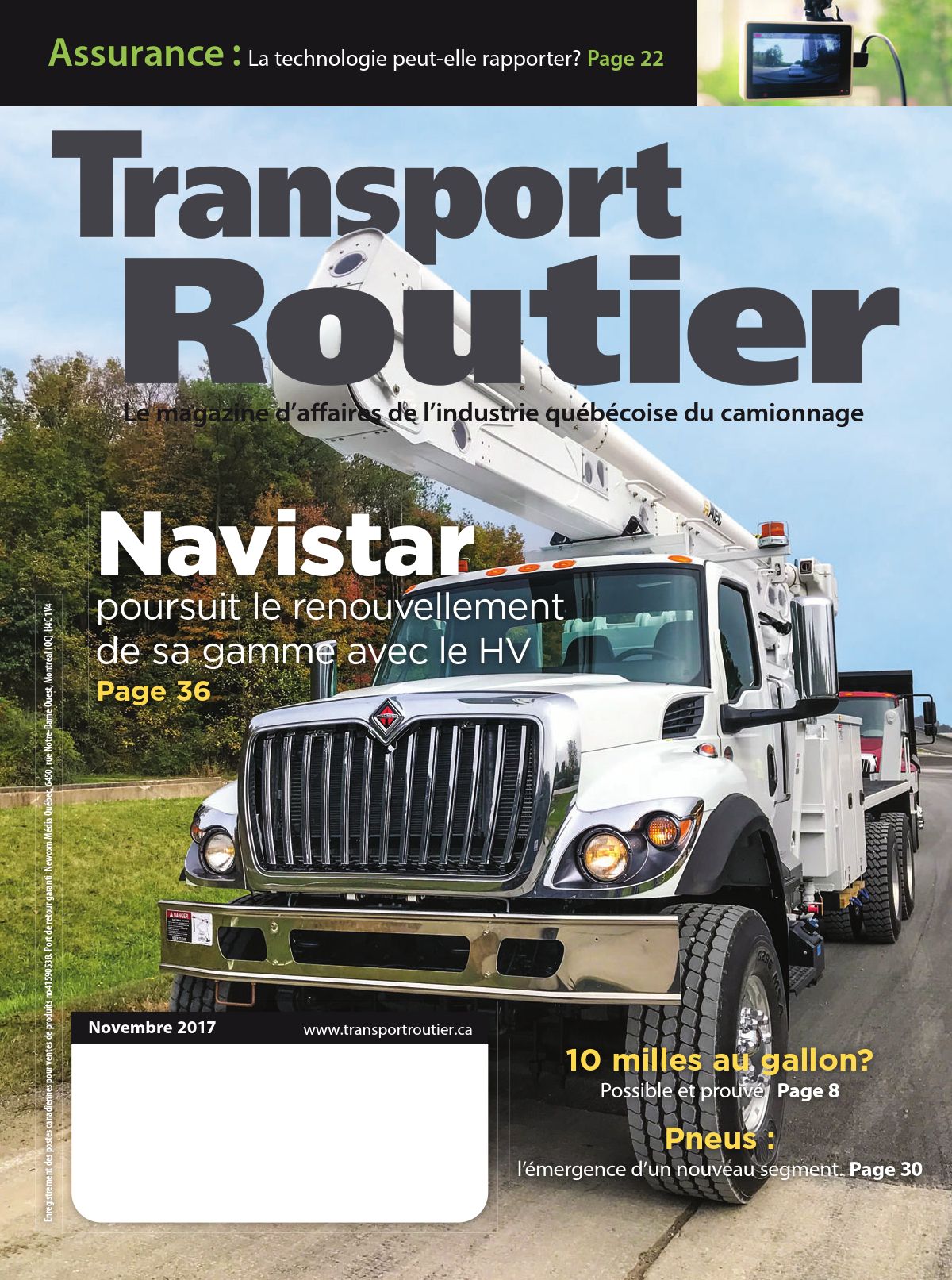 Transport routier – 1 novembre 2017