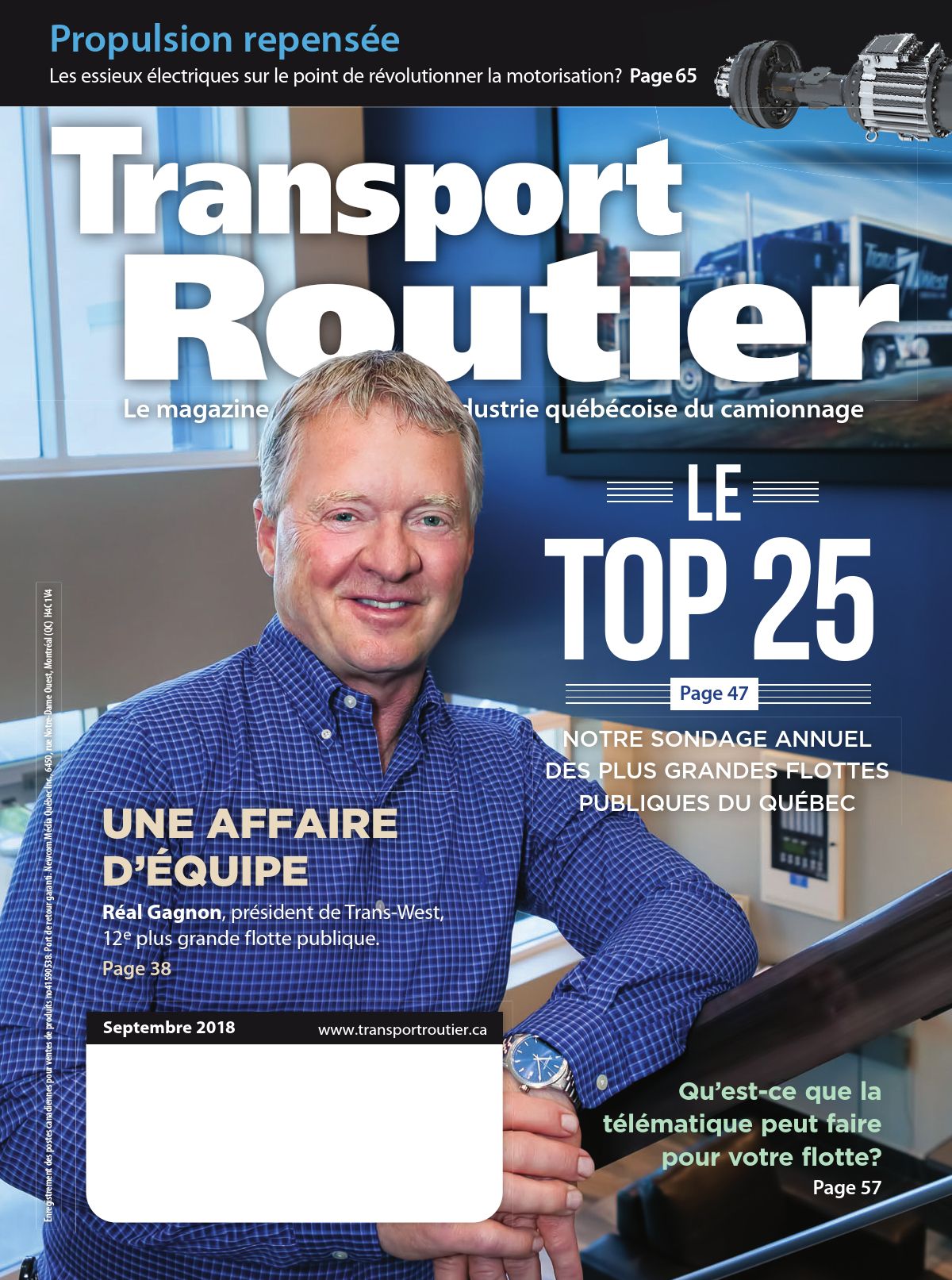 Transport routier – 1 septembre 2018