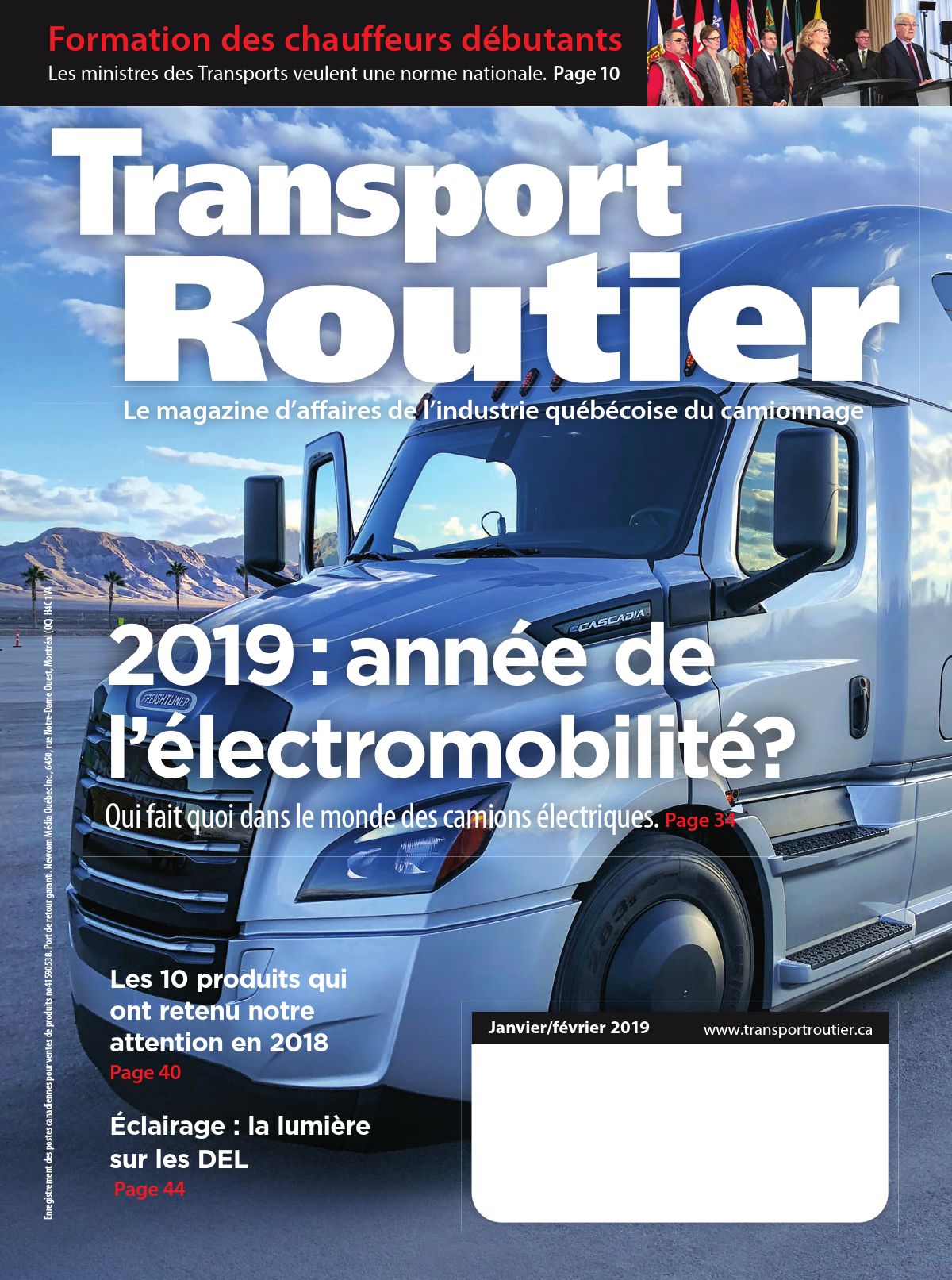 Transport routier – 1 février 2019