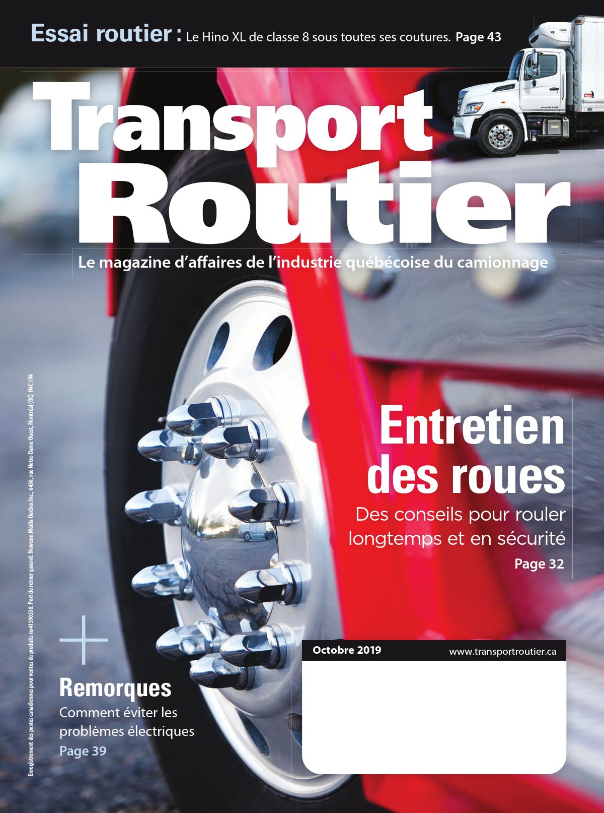 Transport routier – 1 octobre 2019