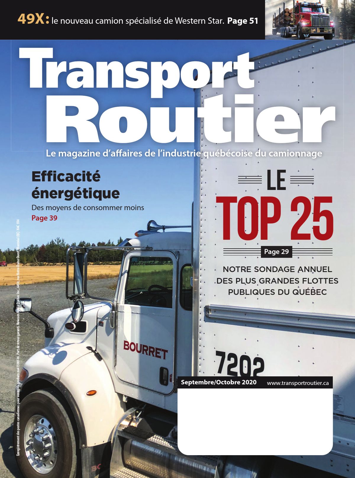 Transport routier – 1 septembre 2020