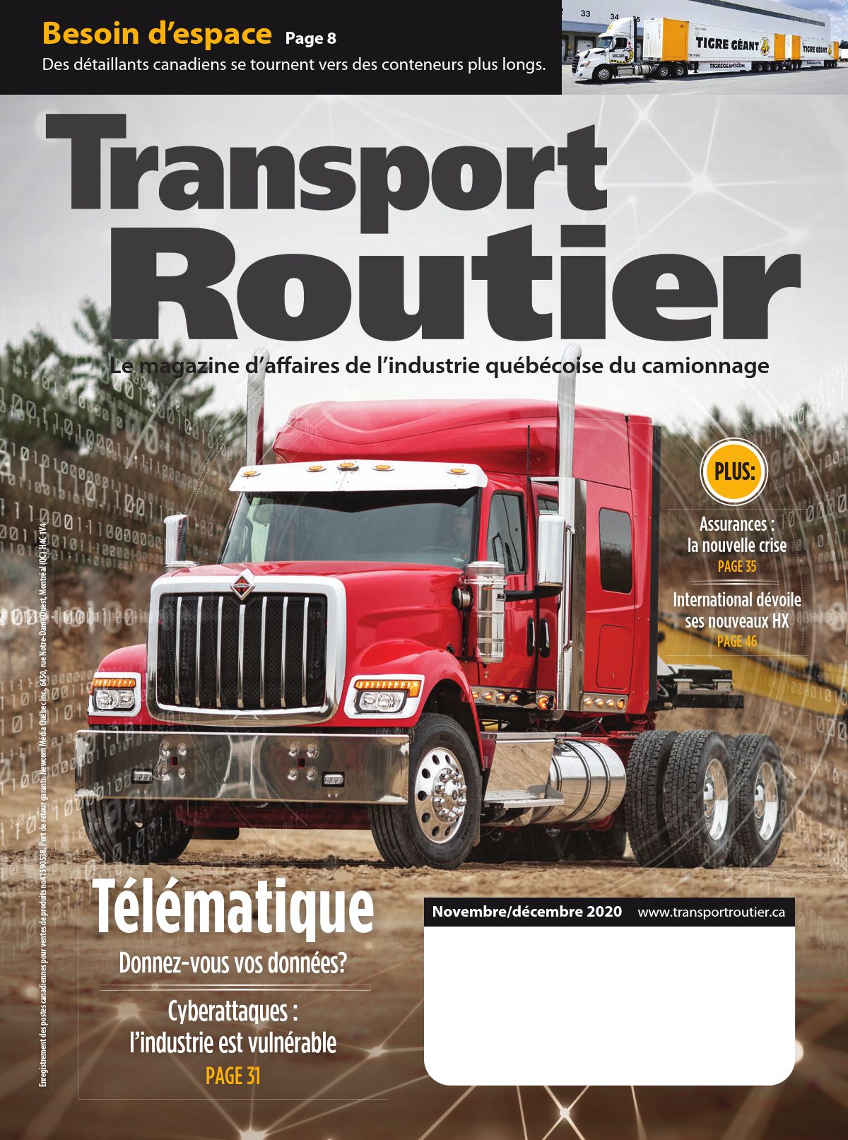 Transport routier – 1 novembre 2020