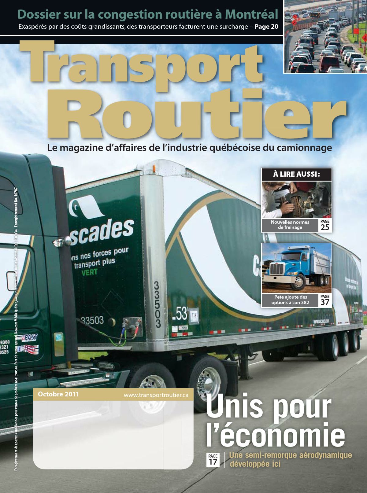 Transport routier – 1 octobre 2011