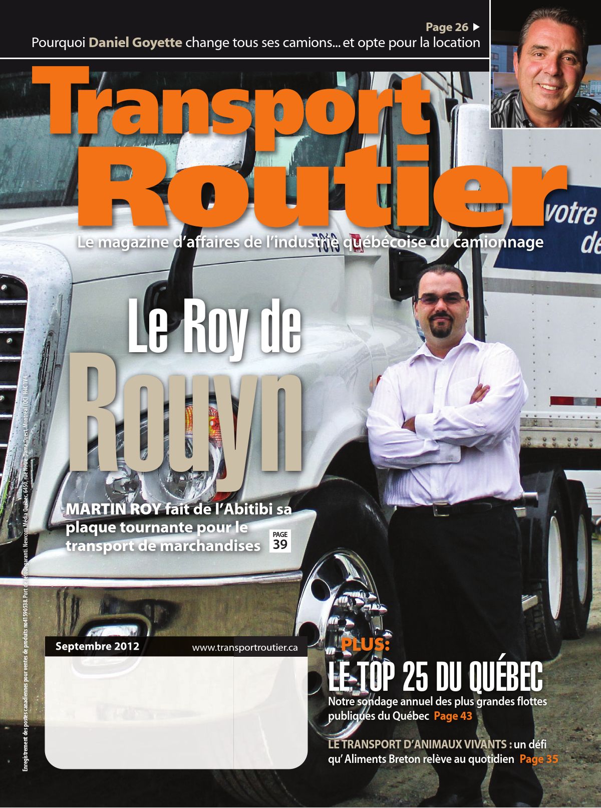 Transport routier – 1 septembre 2012