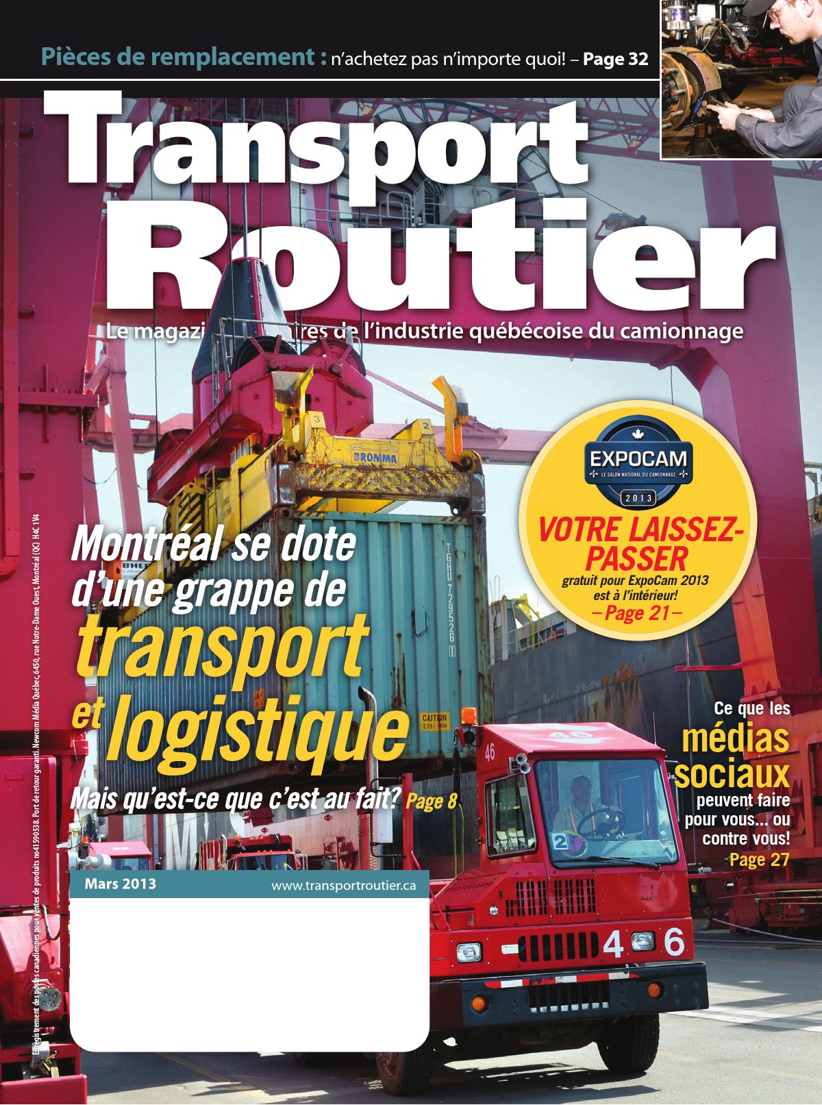 Transport routier – 1 mars 2013