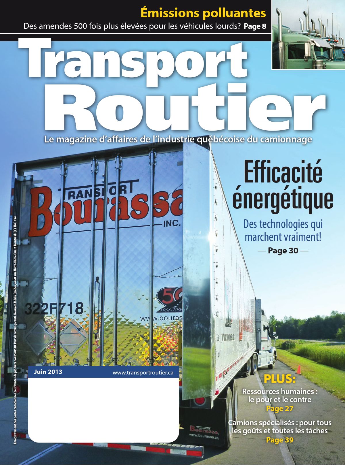 Transport routier – 1 juin 2013