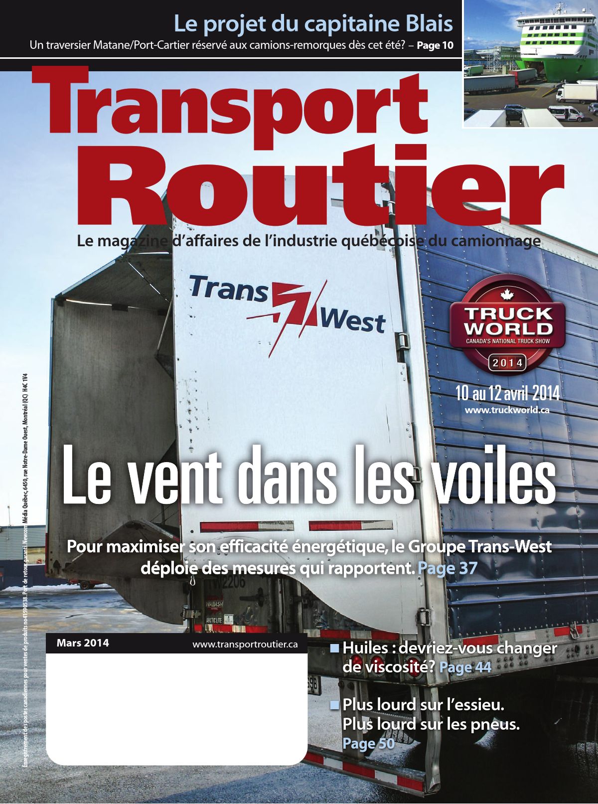 Transport routier – 1 mars 2014