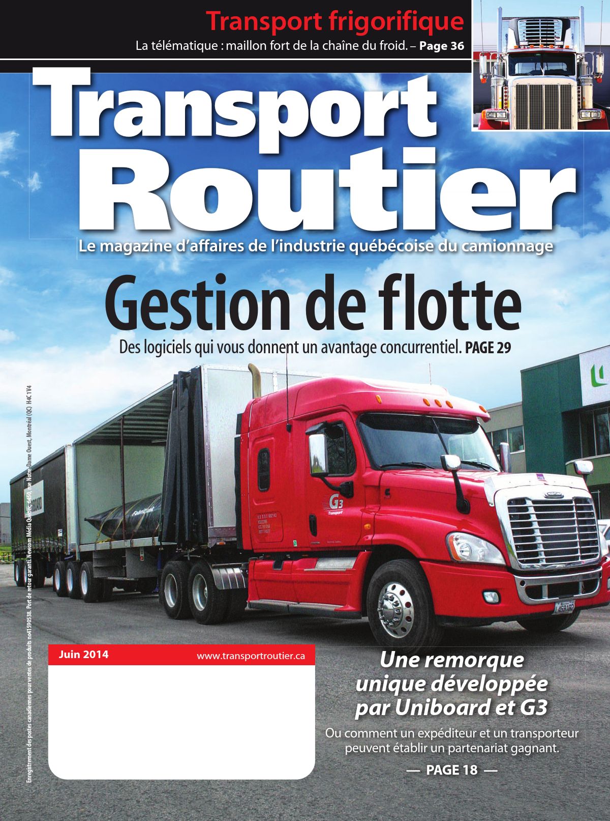 Transport routier – 1 juin 2014