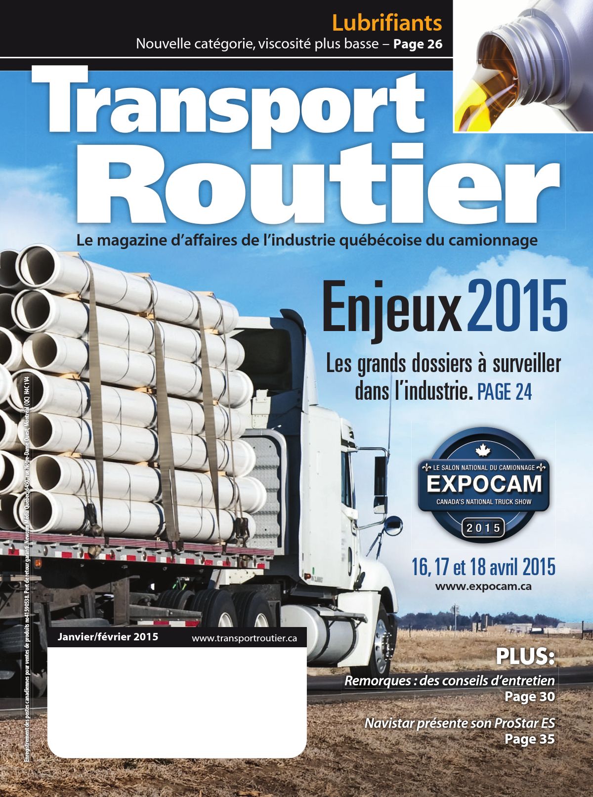 Transport routier – 1 janvier 2015