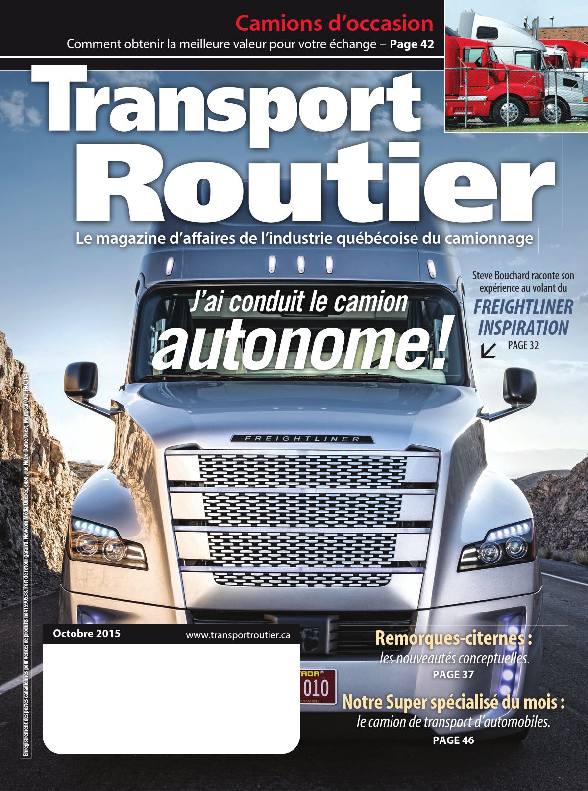 Transport routier – 1 octobre 2015