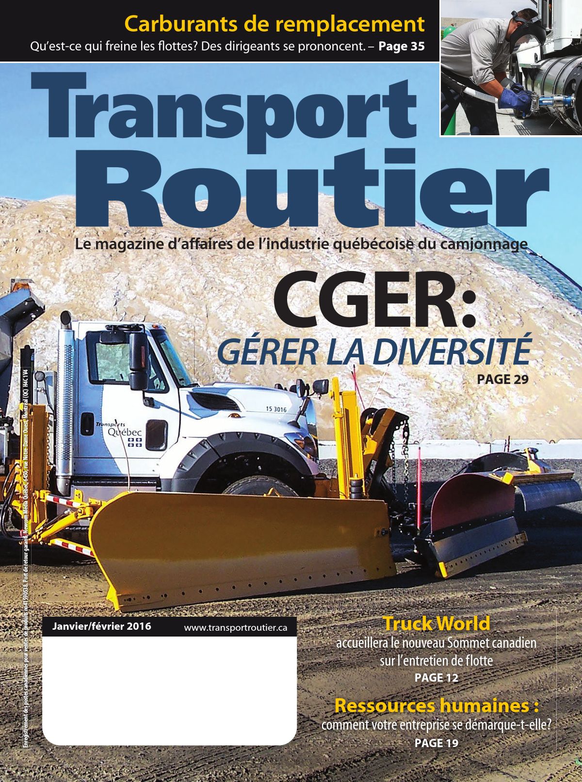 Transport routier – 1 janvier 2016