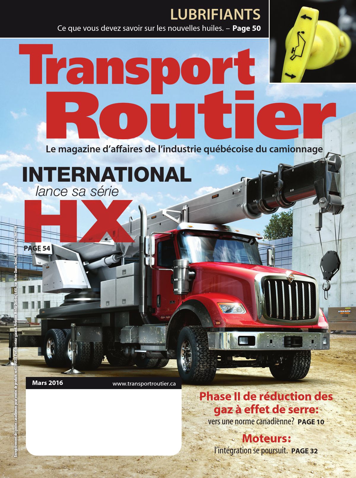 Transport routier – 1 mars 2016