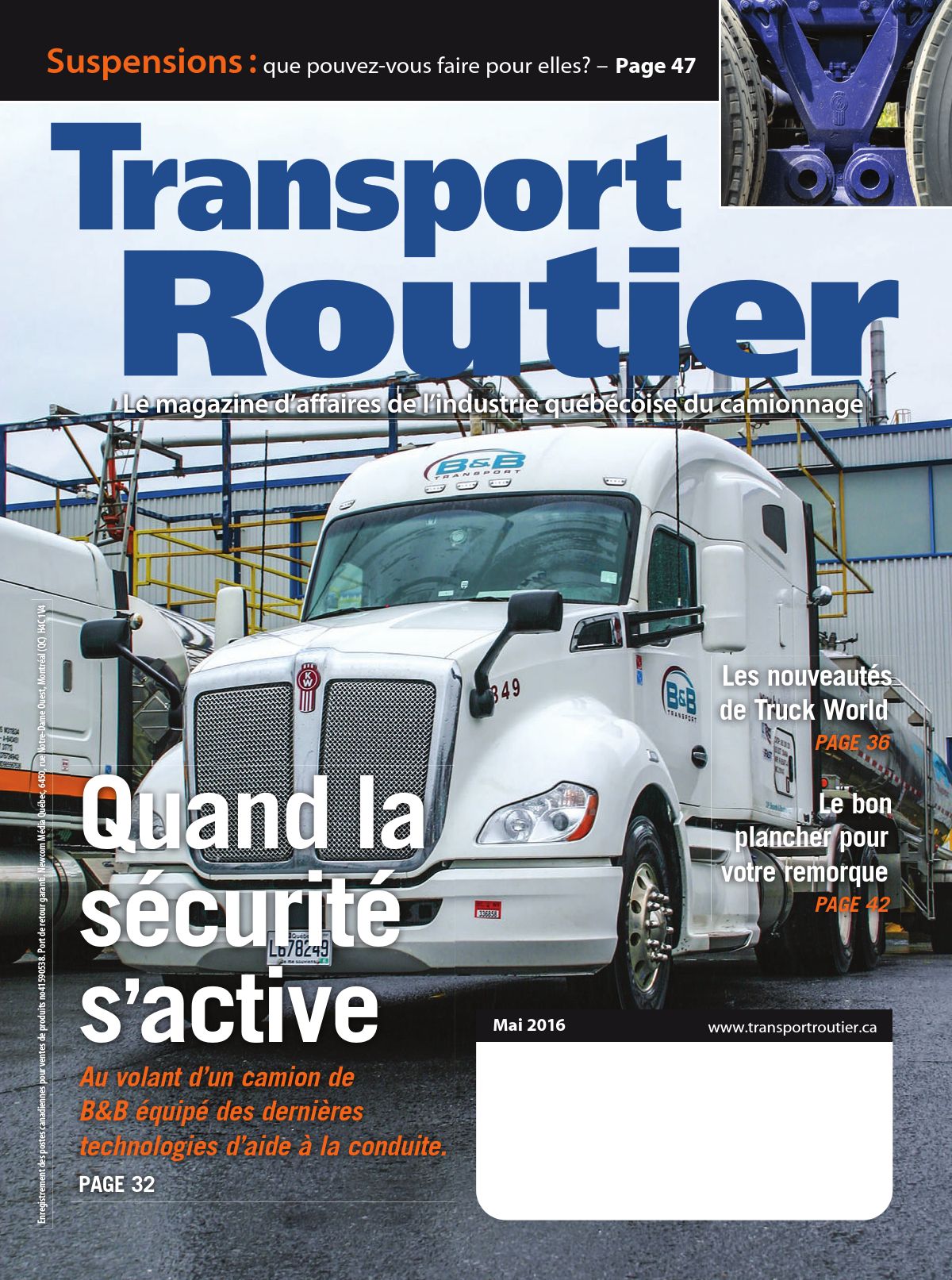 Transport routier – 1 mai 2016