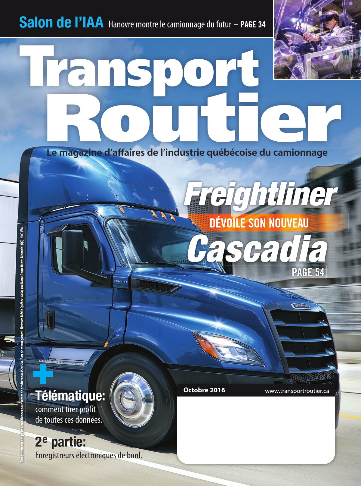 Transport routier – 1 octobre 2016