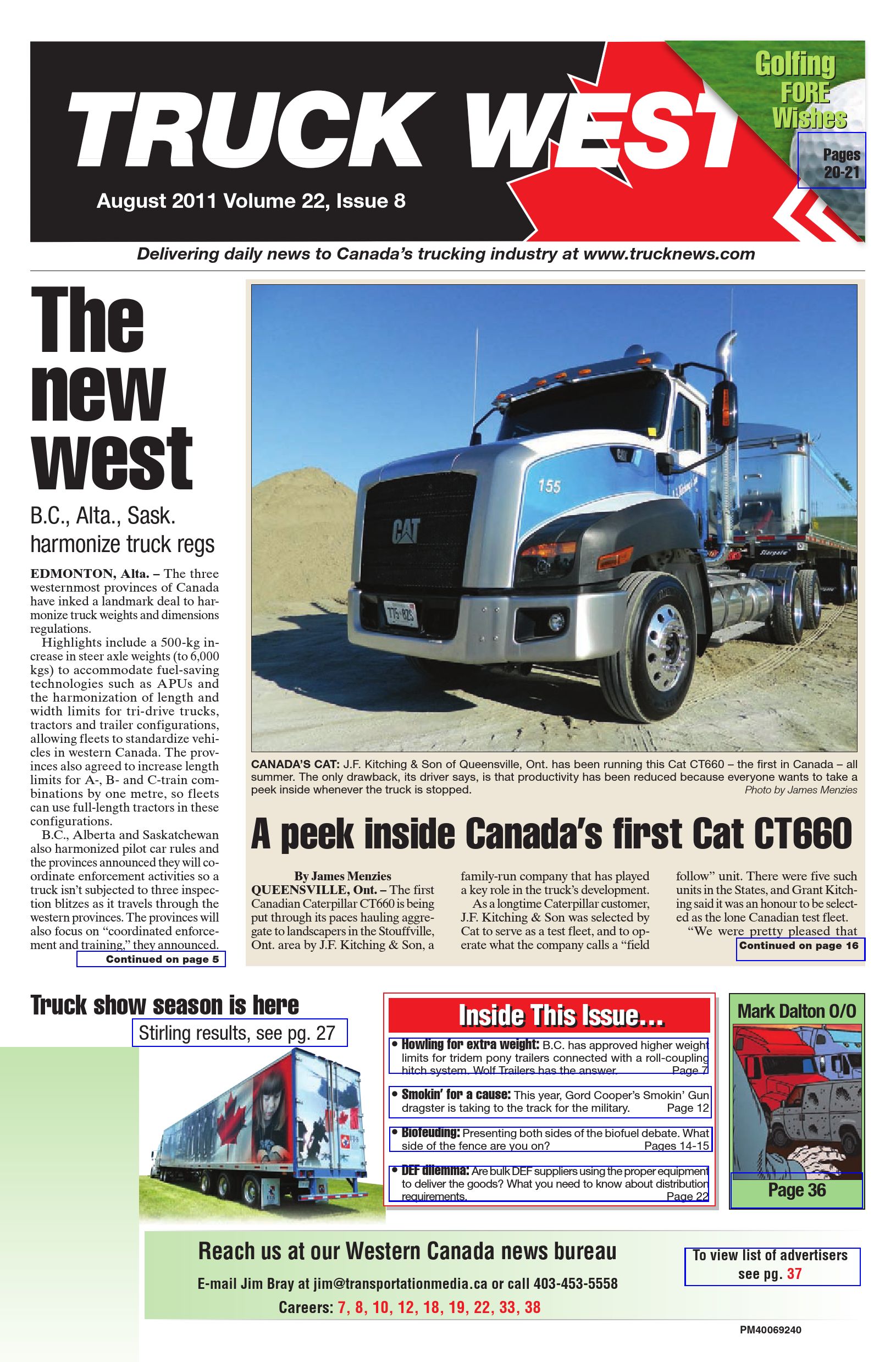 Truck News West – August 2011