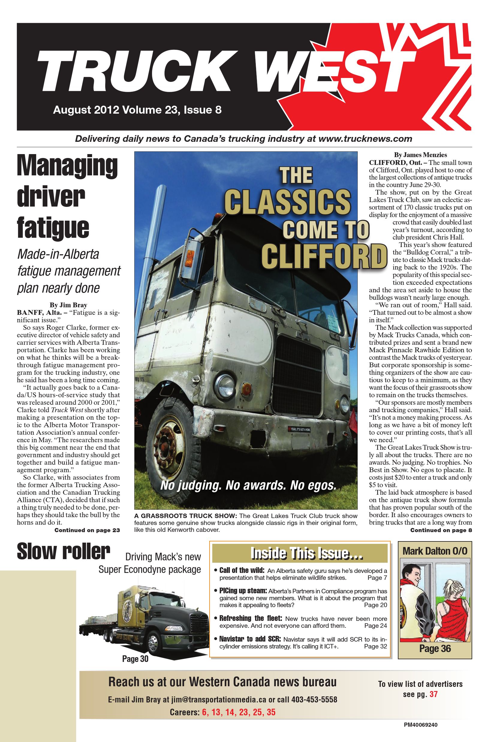 Truck News West – August 2012